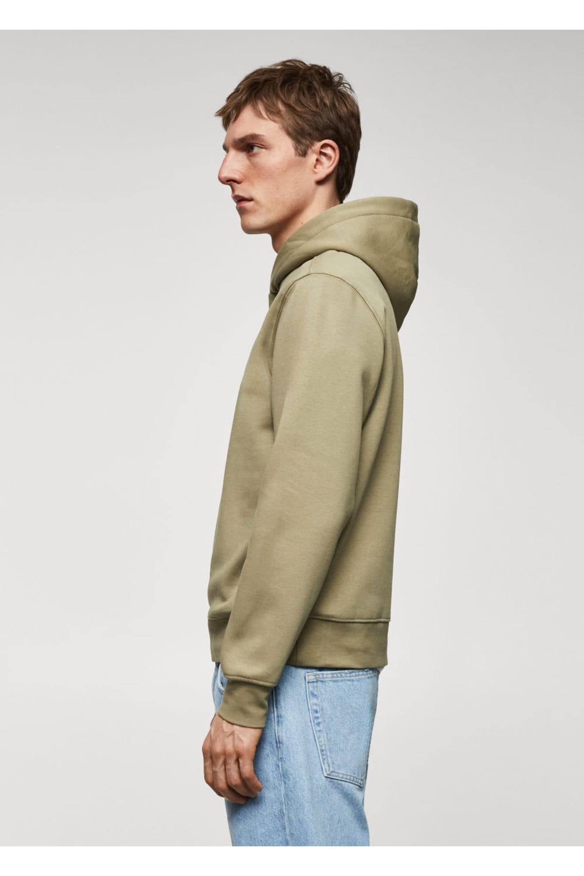 سویشرت مردانه خاکی منگوMANGO Man | 67030645 اورجینال - تصویر 7