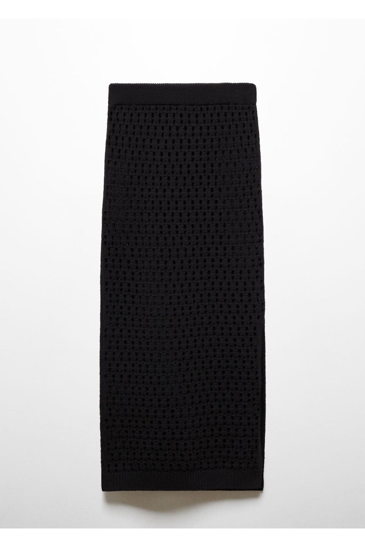 MANGO Woman-Openwork Knitted Knit Skirt - Comfortable and Stylish Design 3