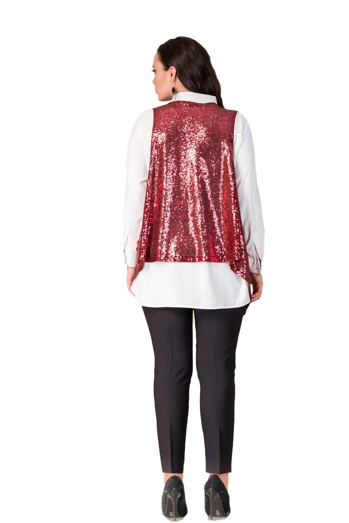 Hanezza-New Year's Warmth: Add Love to Your Body!Celebrate Your Elegance with Large Size Vests 5