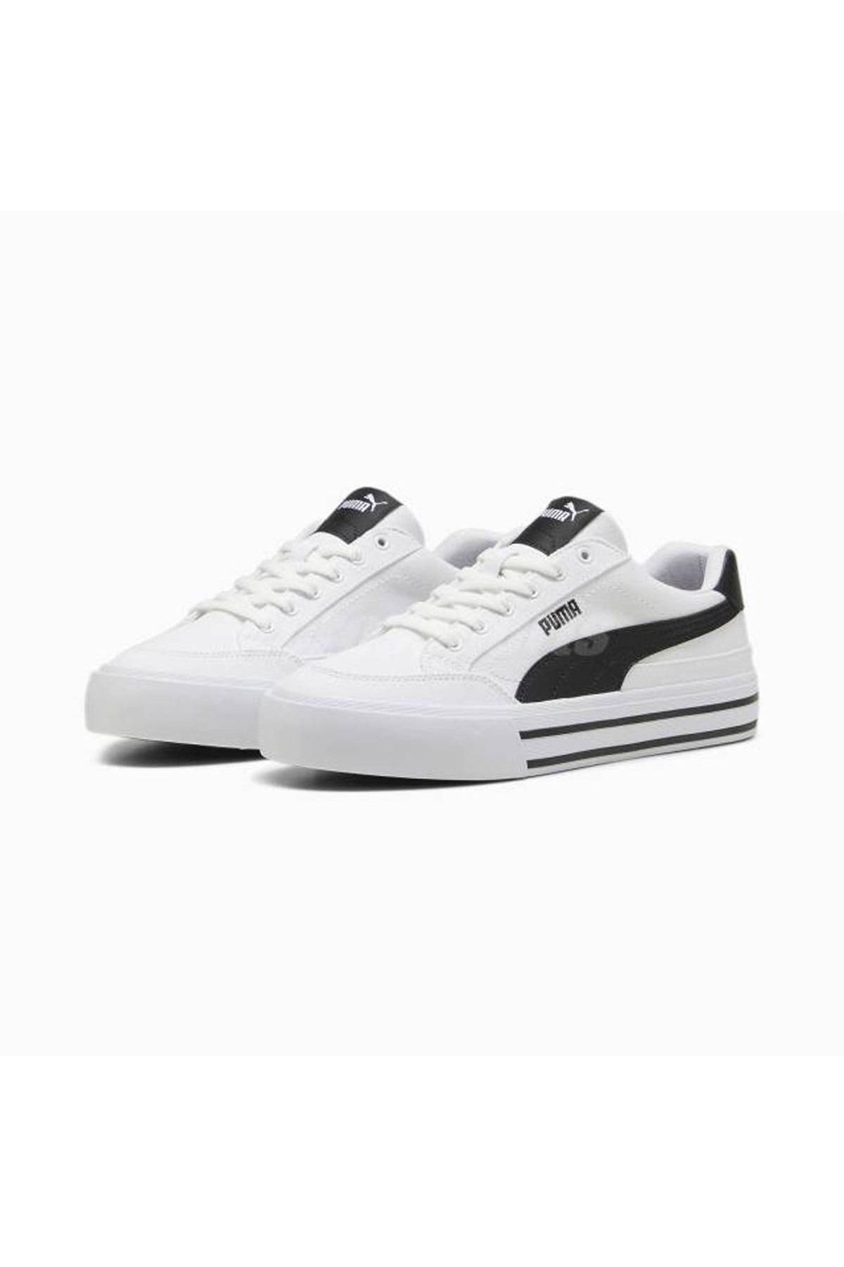 puma basket vulc white