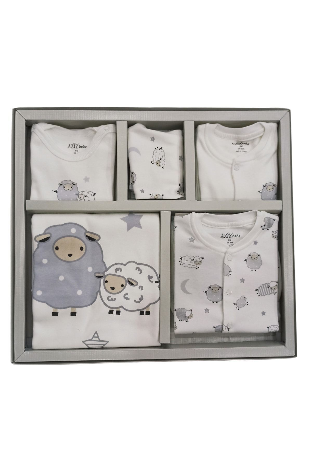 ست نوزادی پسرانه – دخترانه اکرو Aziz Bebe | 10297 اورجینال - تصویر 2