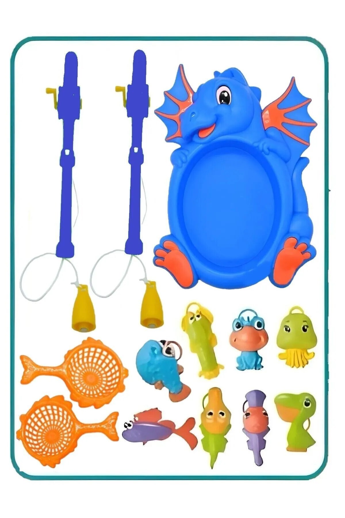 Ailenizin Oyuncakçısı Balık Tutma Yakalama Oyunu 12 Parça Mıknatıslı Oltalı Deniz Canlıları Eğlenceli Eğitici Oyuncak fotoğrafı 4 (önizleme)