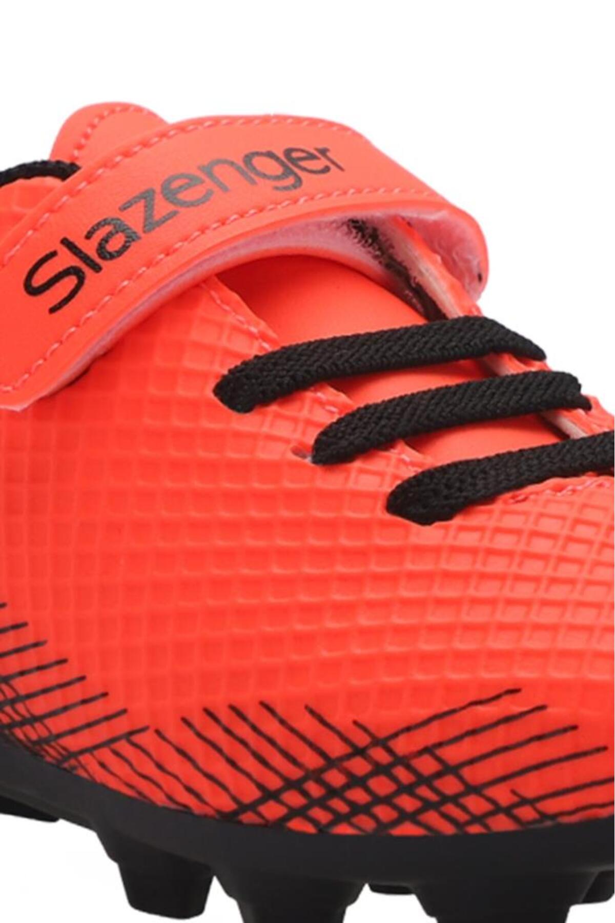 کفش Slazenger فوتبال پسرانه CULTURAL کفش فوتبال بچه گانه یونیسکس نارنجی SA24FF008-760 اورجینال - تصویر 4