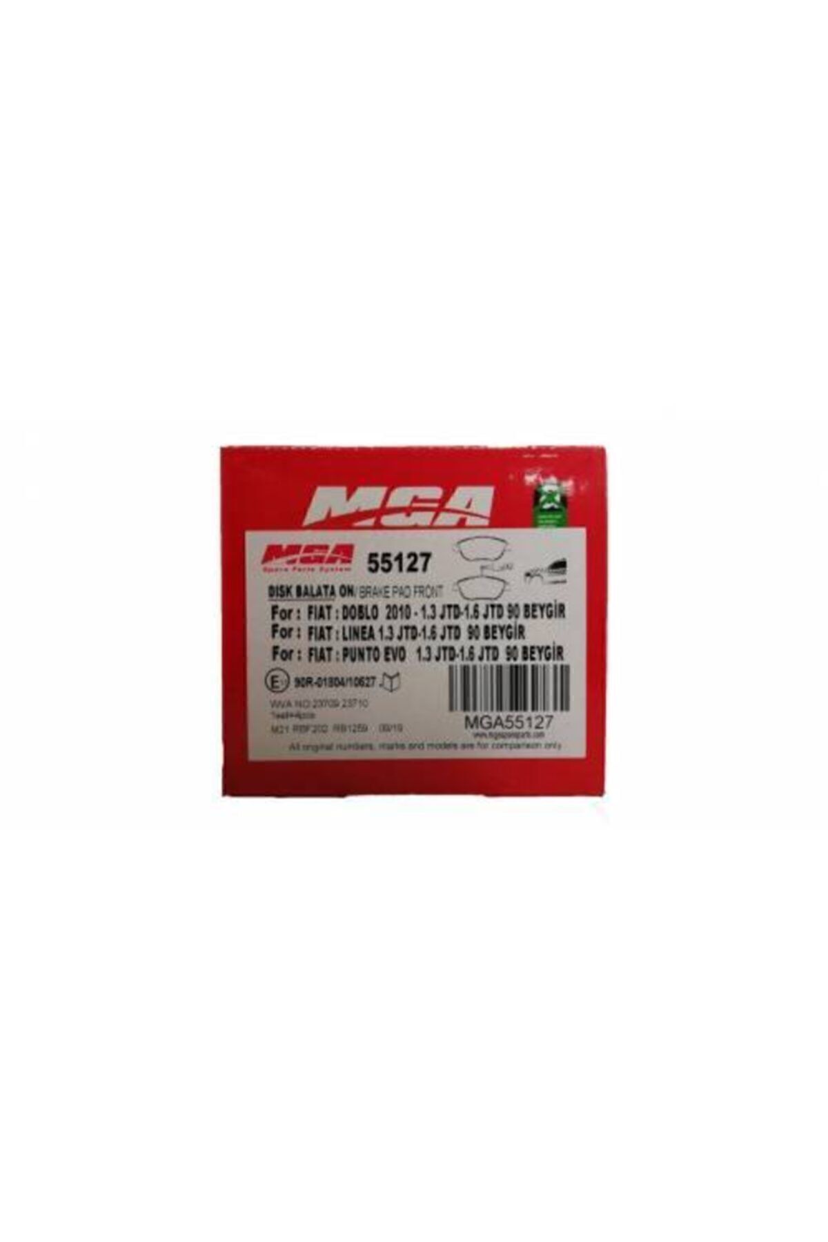 MGA-Fiat Doblo Front Brake Pad - 05-() [55127] 1