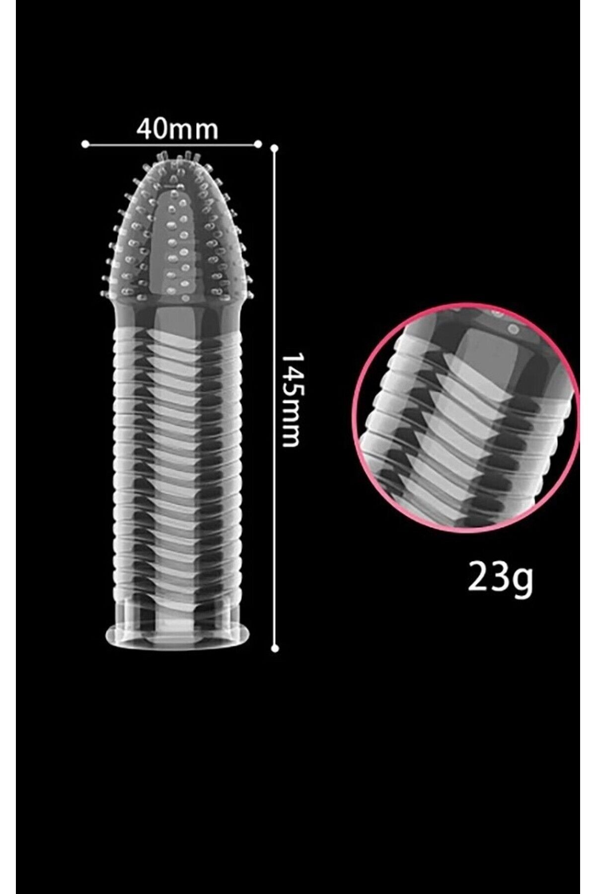 Tırtıklı Penis Kılıfı