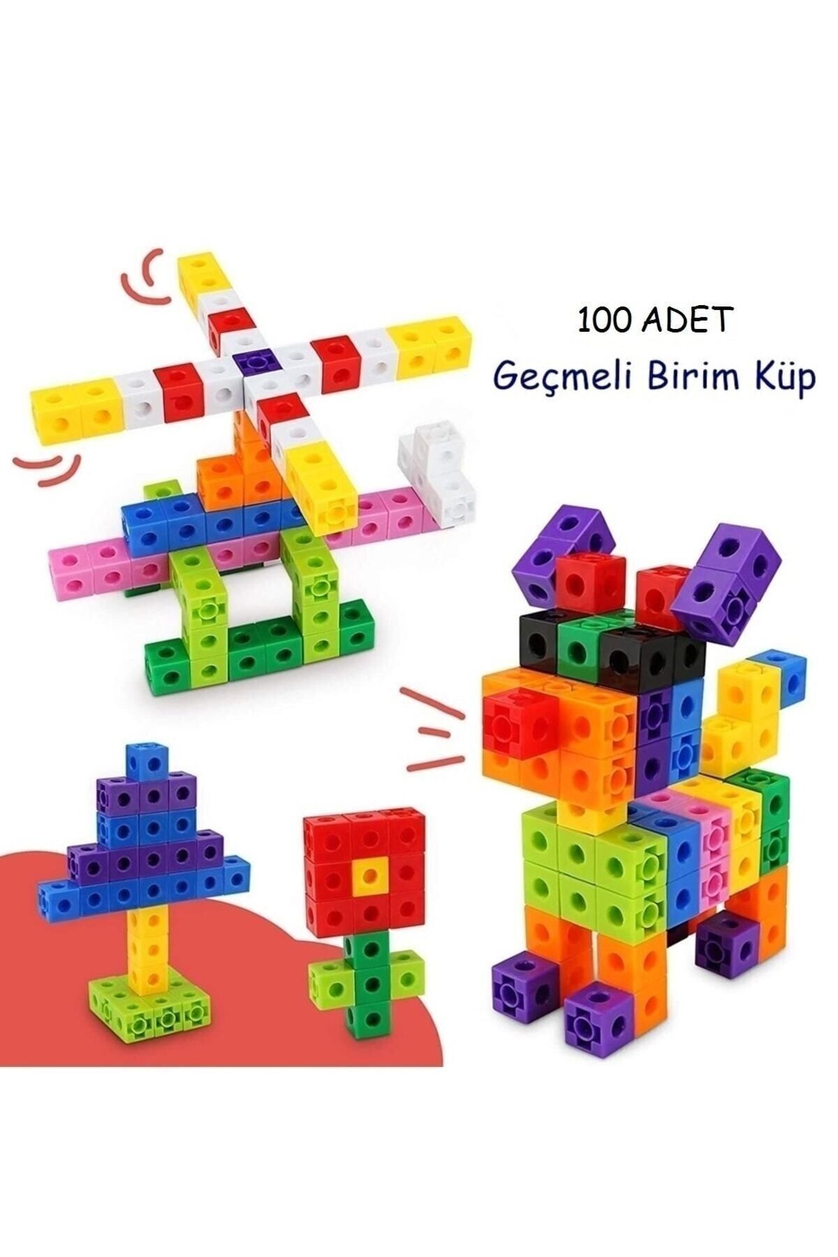 Number Blocks , Interlaced Unit Cubes (2*2 CM) 100 pcs