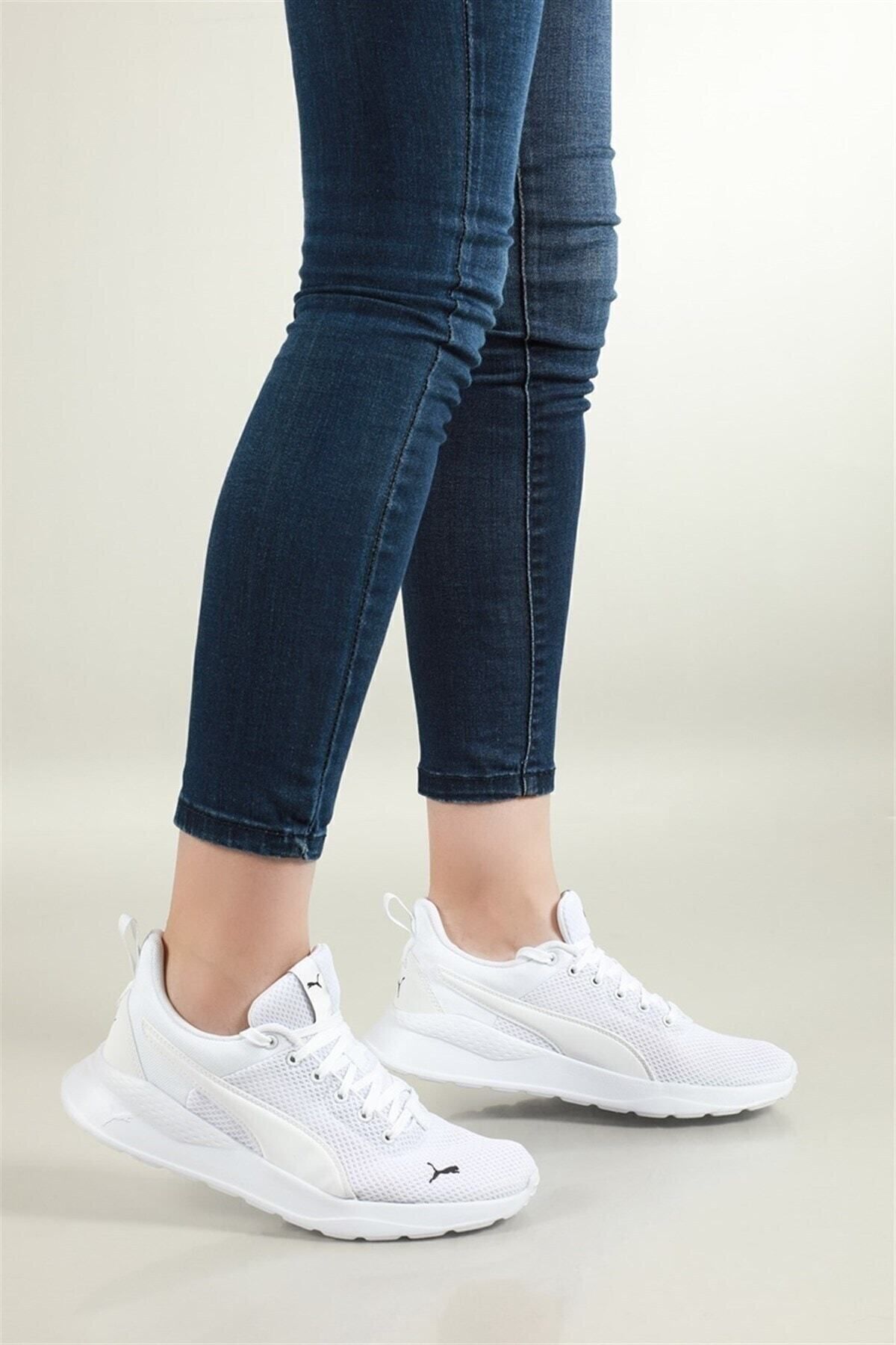انزارون لایت - کفش Puma پوما اسپرت زنانه سفید - 372004 02 اورجینال - تصویر 2