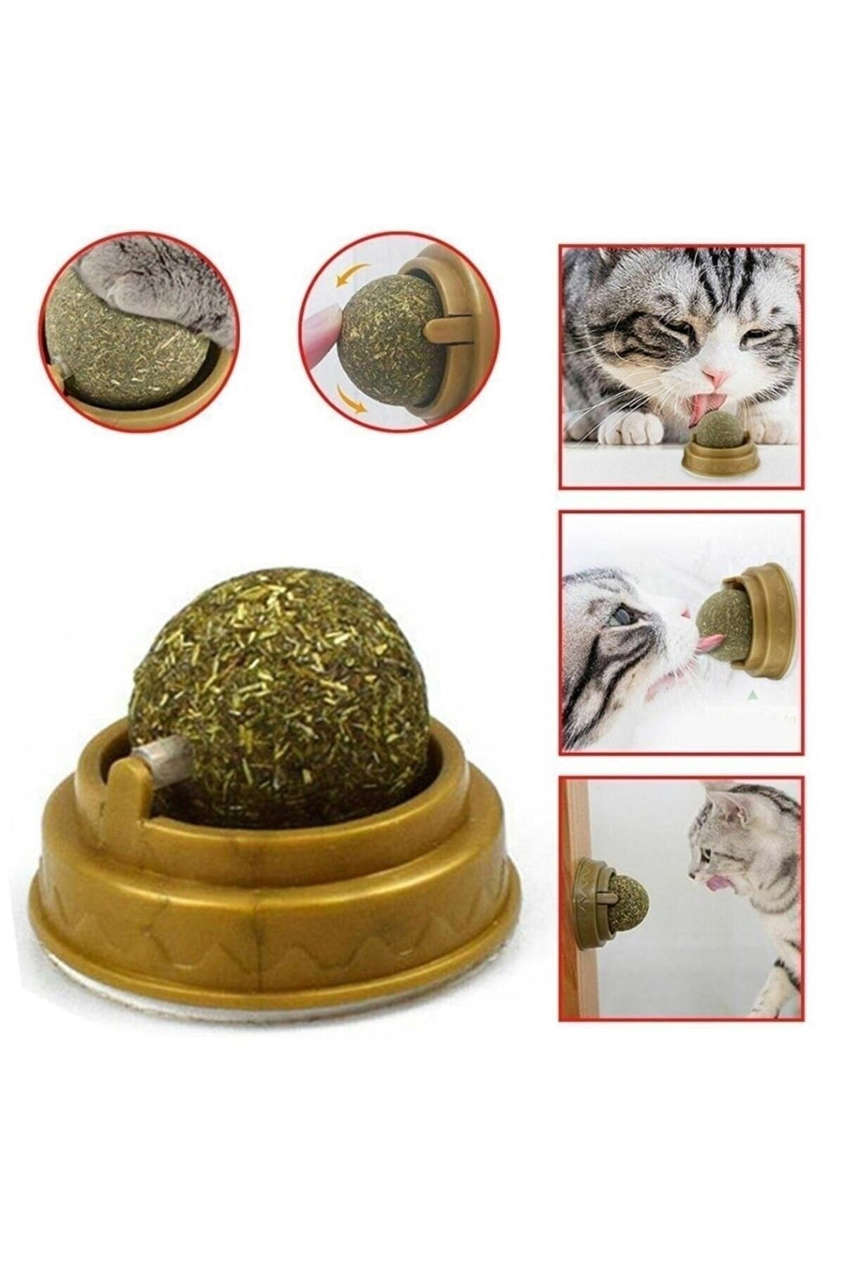Hyd-Eatable Catnip Herb Play Ball Toy with Catnip 2