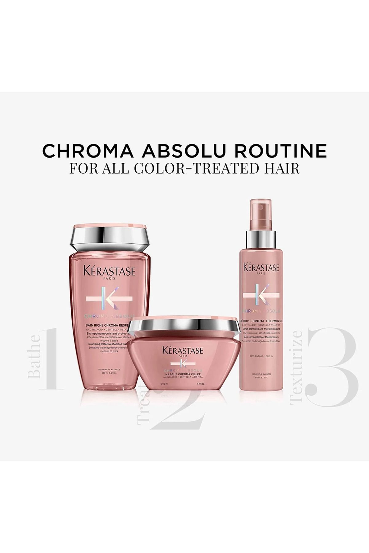 ست حرفه ای محافظ رنگ Chroma Absolu برای موهای رنگ شده/GEM15D18G99---------------- Kerastase