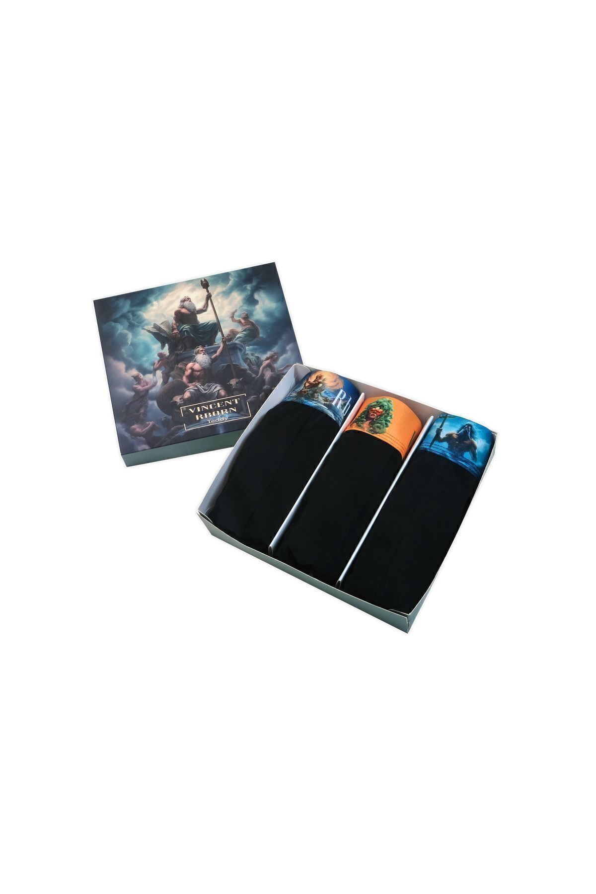 باکسر مردانه مشکی Vincent Rborn | OLYMPS2023 اورجینال - تصویر 5