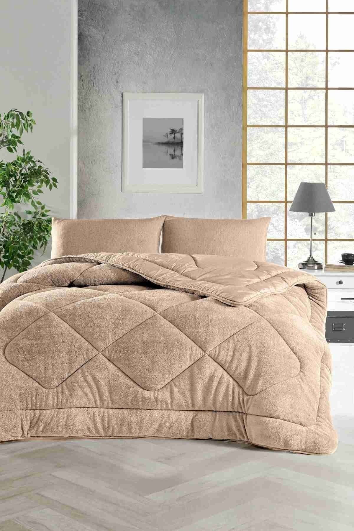 Soft Double Color Duvet-wellsoft-double Sided 195x215 Beige