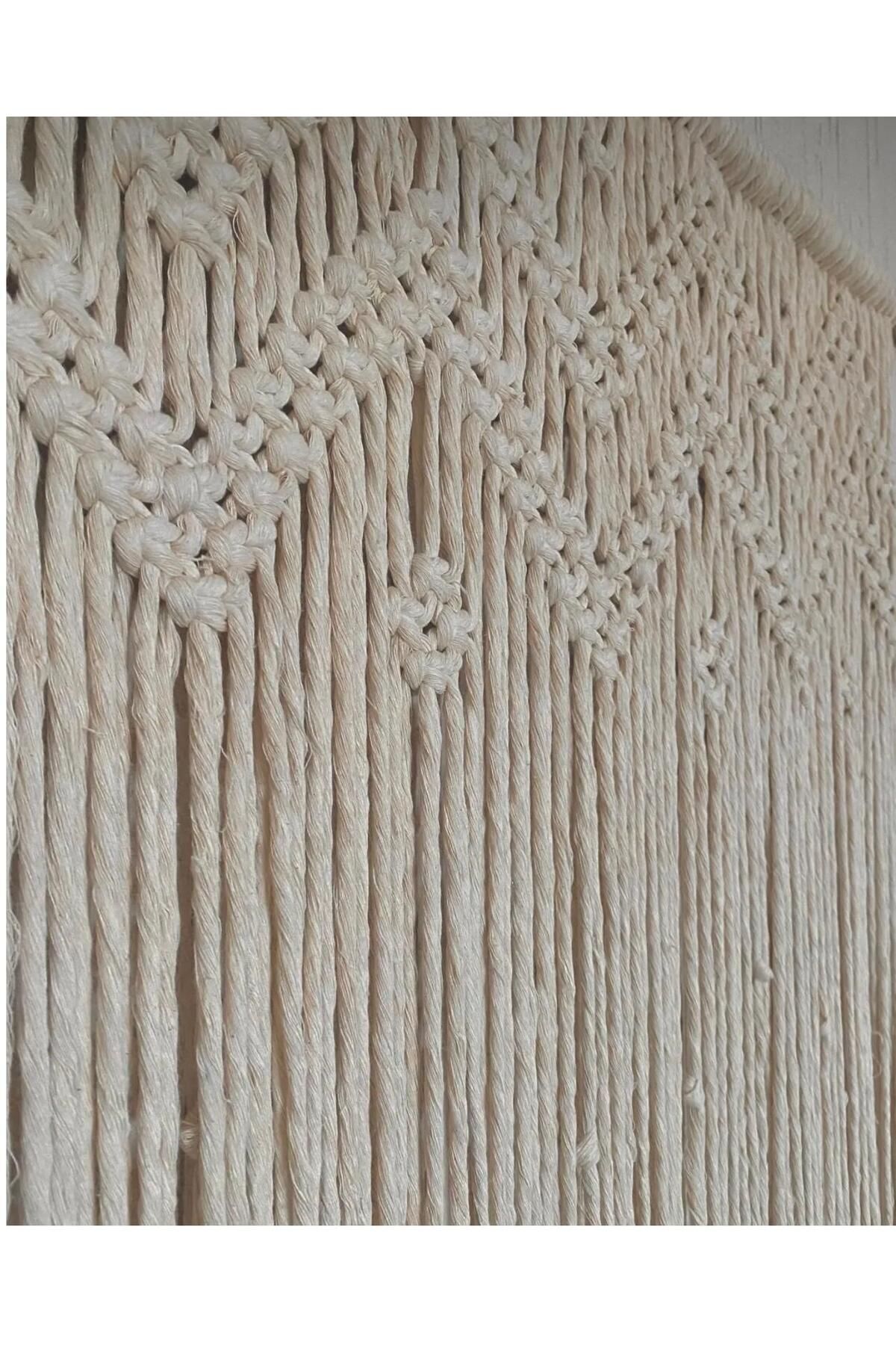 cessehome-Zigzag Patterned Macrame Curtain 2