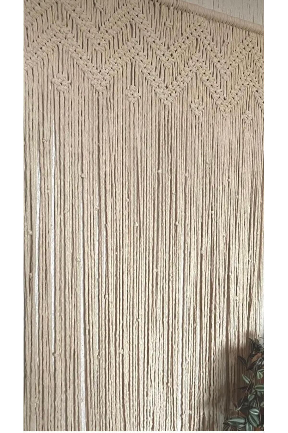 cessehome-Zigzag Patterned Macrame Curtain 3