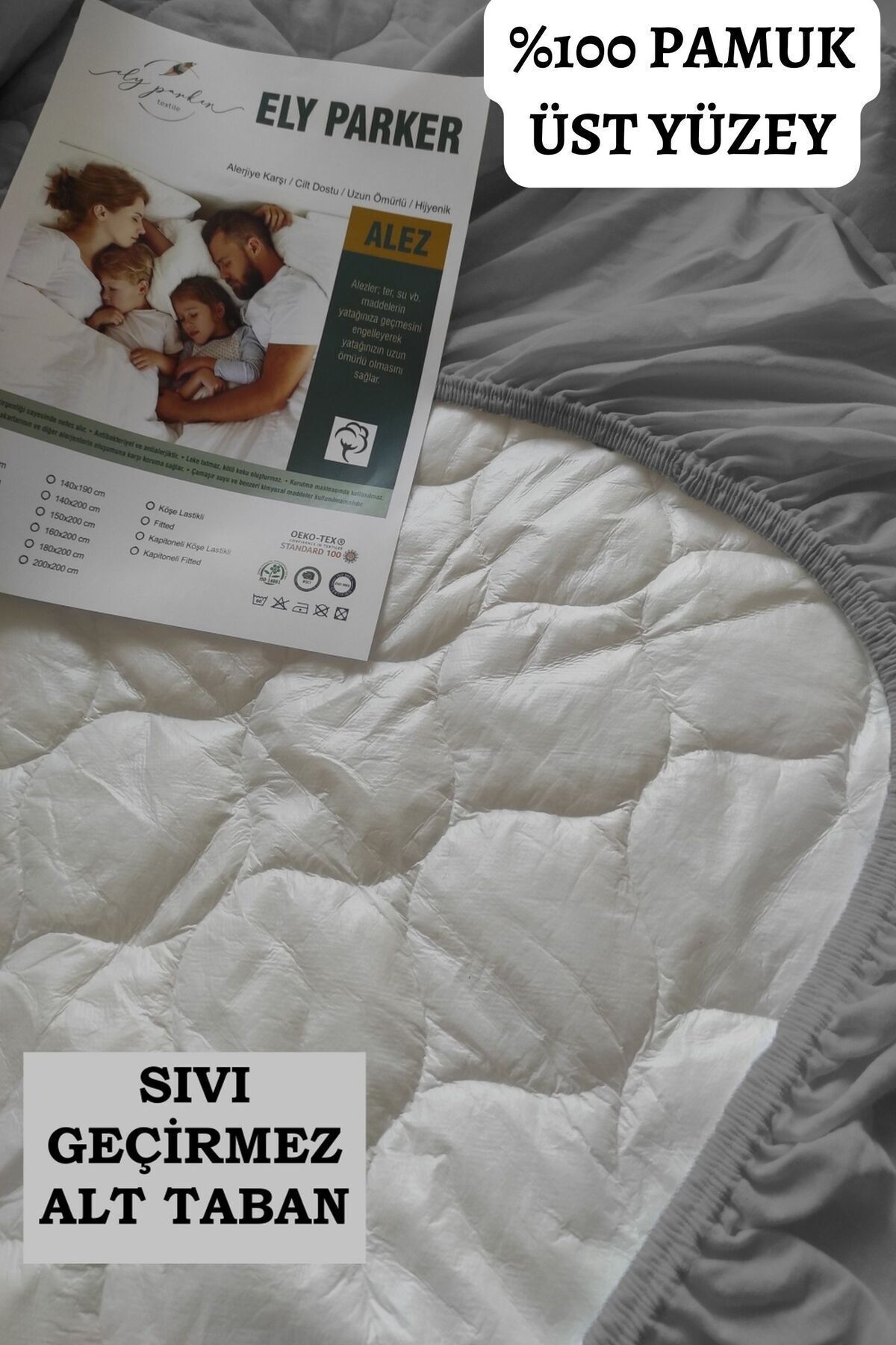 محافظ تشک  خاکستری ELY PARKER | YSTK79 اورجینال - تصویر 3