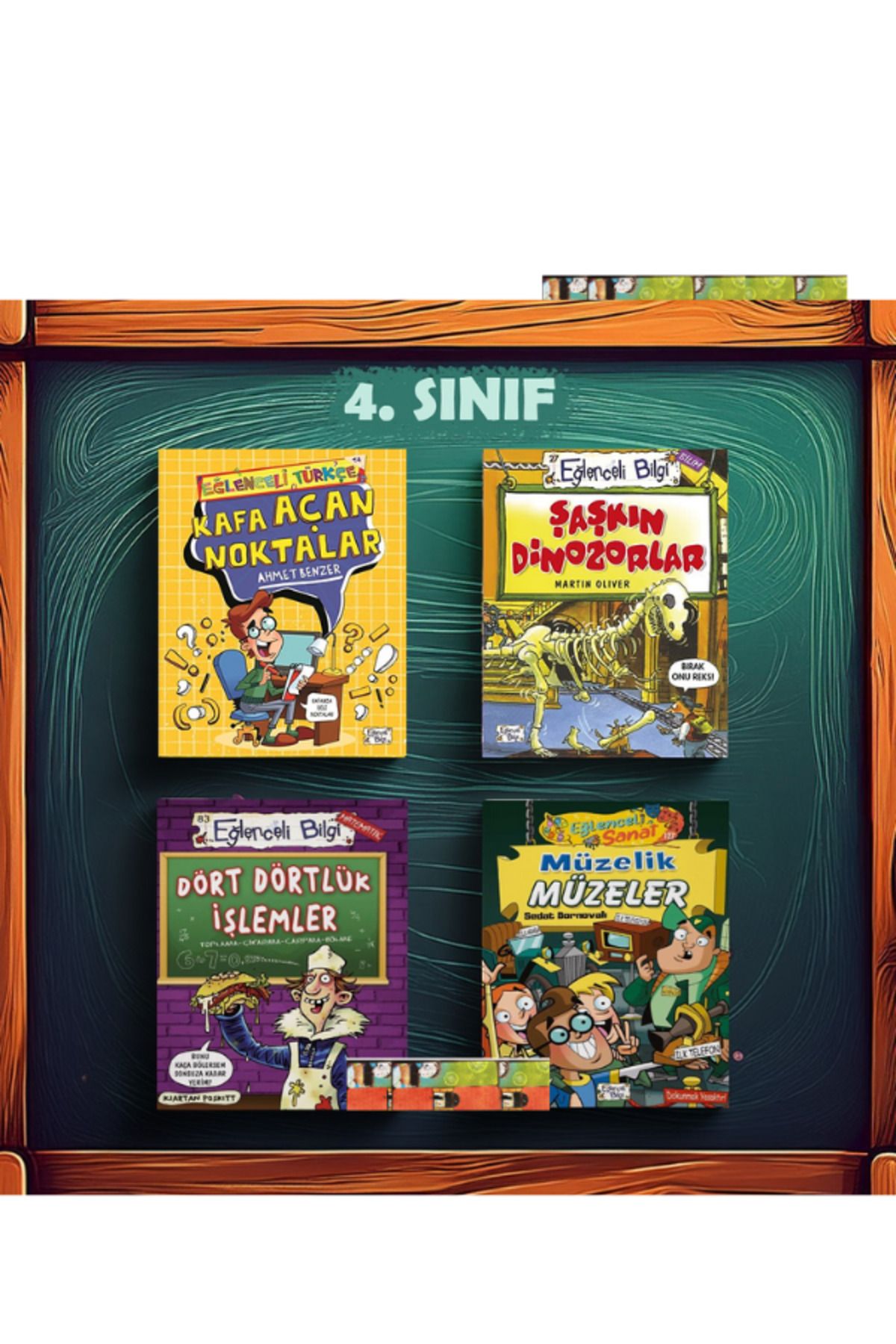 Eğlenceli Bilgi Yayınları 4.sınıf-Müzelik Müzeler,Kafa Açan Noktalar,Şaşkın Dinozorlar,Dört Dörtlük İşlemler
