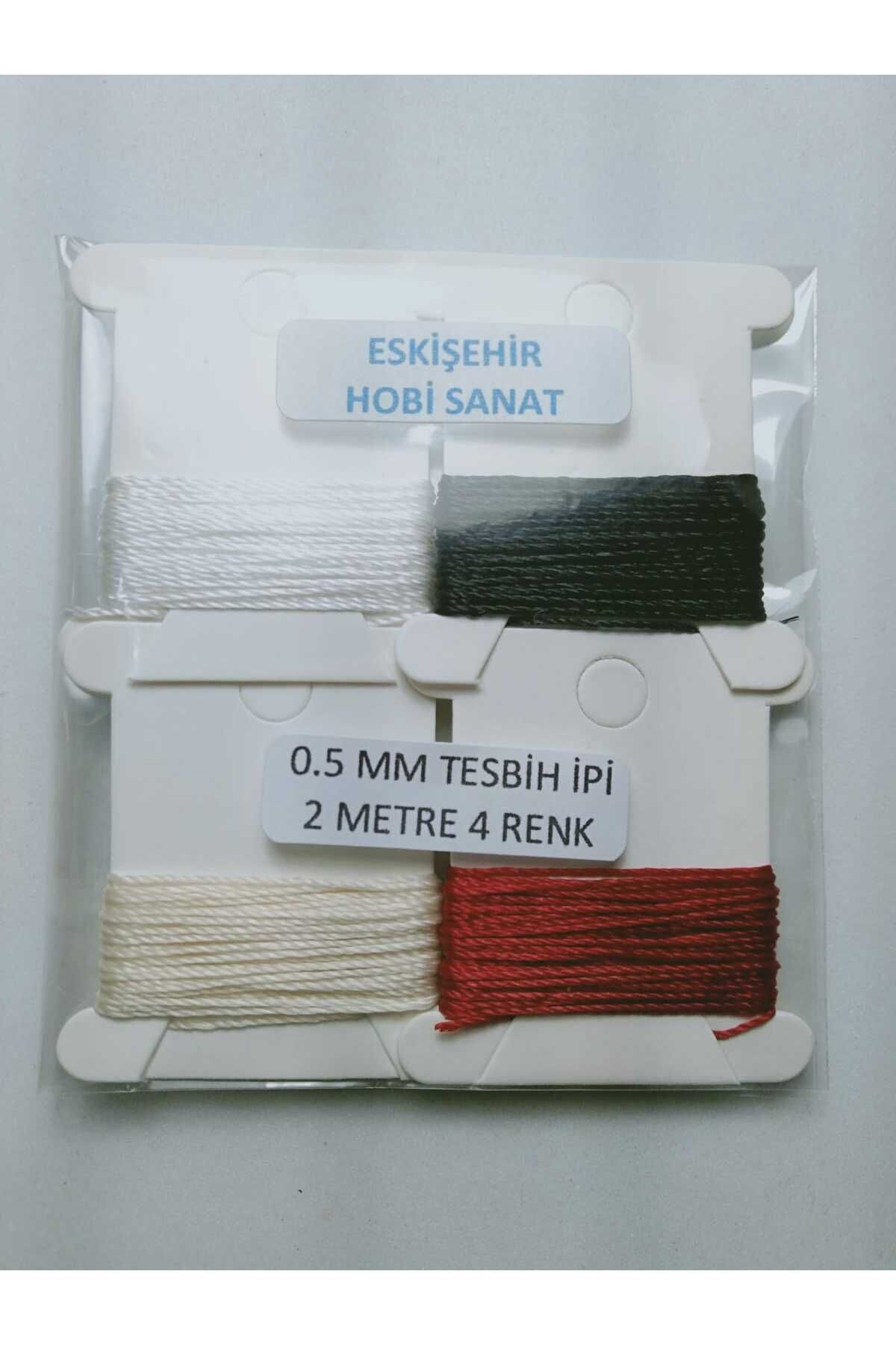 0.5 Mm 2 Metre 4 renk Tesbih İpi Toplam 8 Metre