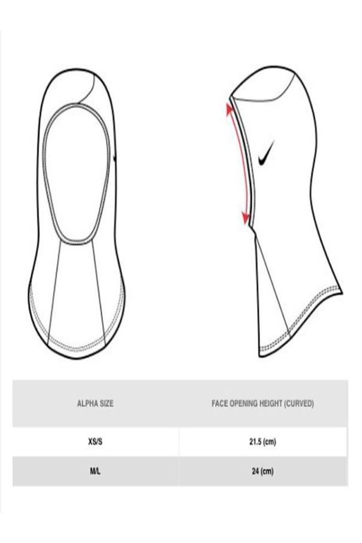 Nike hijab size chart clearance
