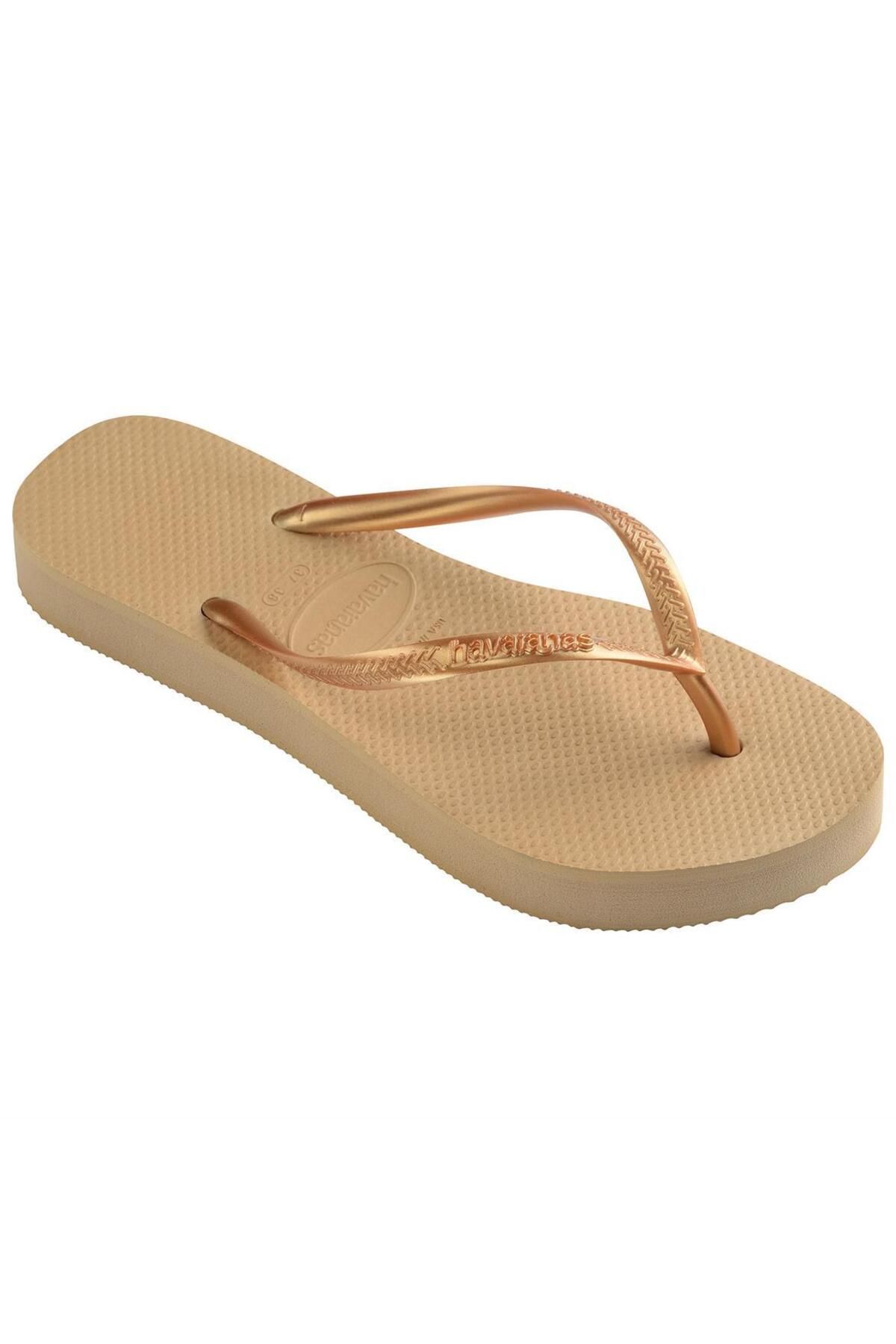 Havaianas Slim Flatform Golden Dore Kad n Terlik Kad n Ayakkab