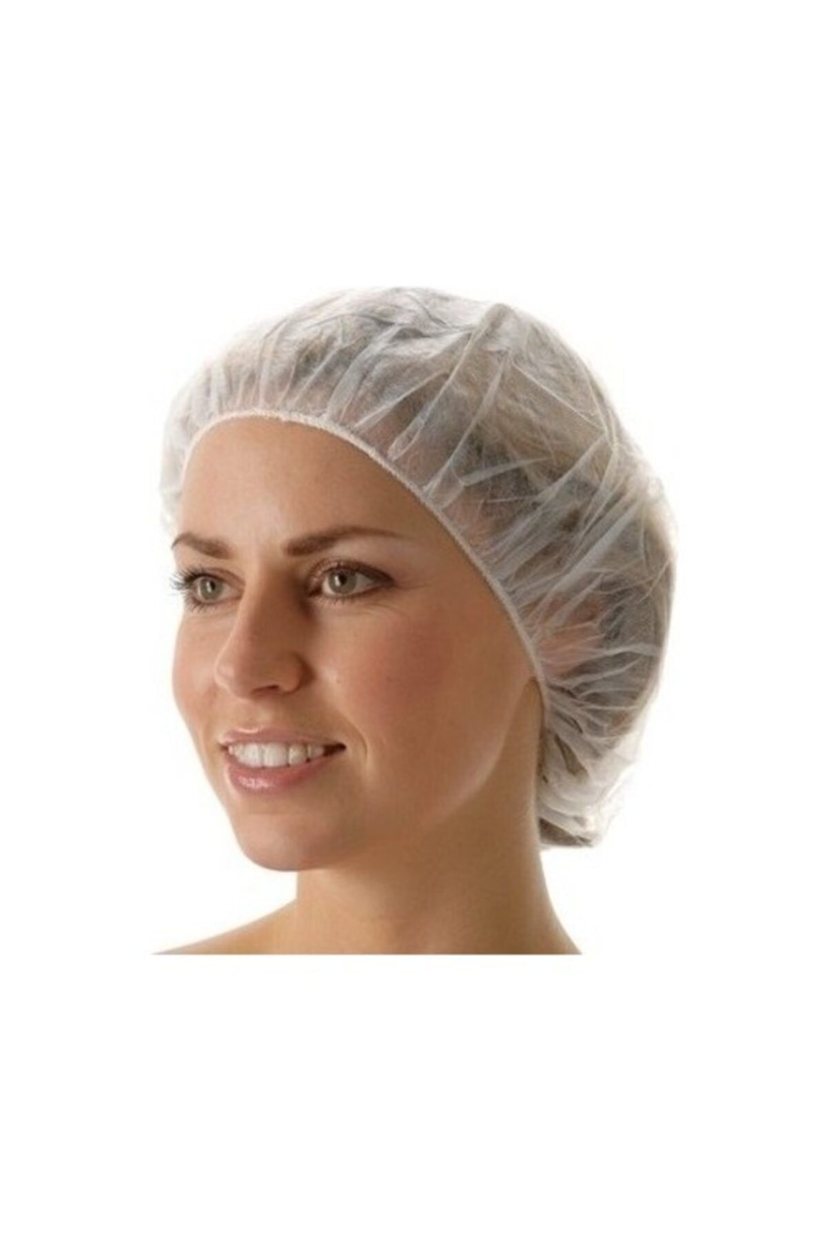 Genel Markalar Beyaz Bone Tek Kullanımlık Cerrahi Tela Bone 200 Adet Kullan At Saç Bonesi