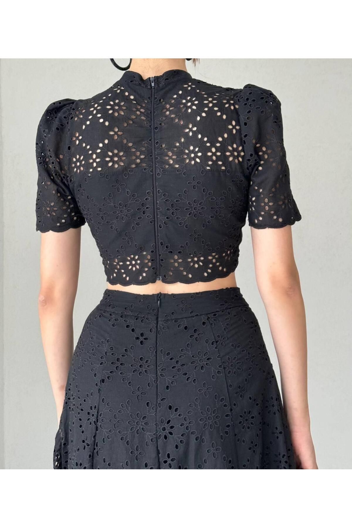 Modisma-Lace Crop Top and Double Suit 4