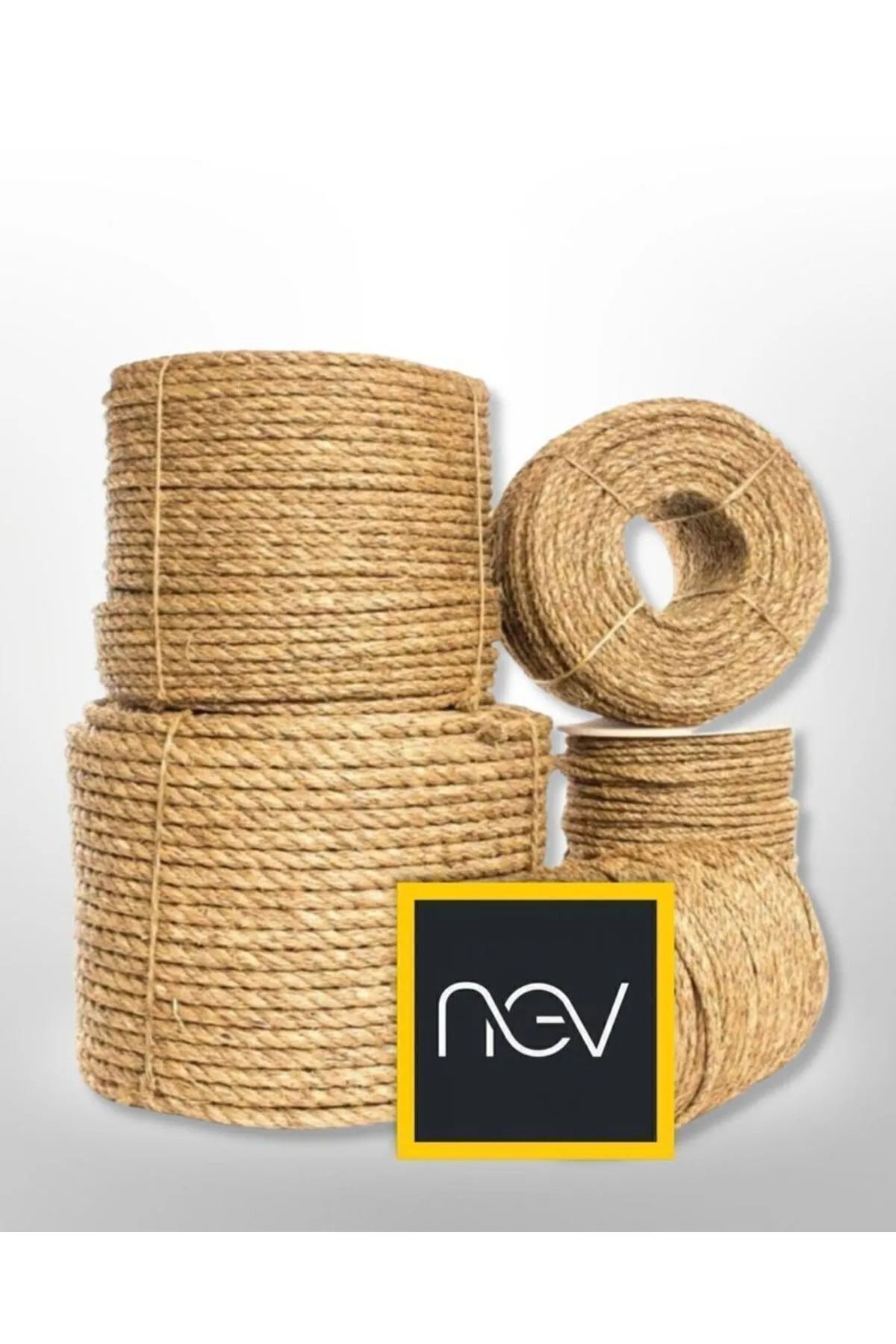 Nev Frânghie De Paie 6 Mm 20 Metri (frânghie De Iută Kendir Frânghie Naturală) - One Size