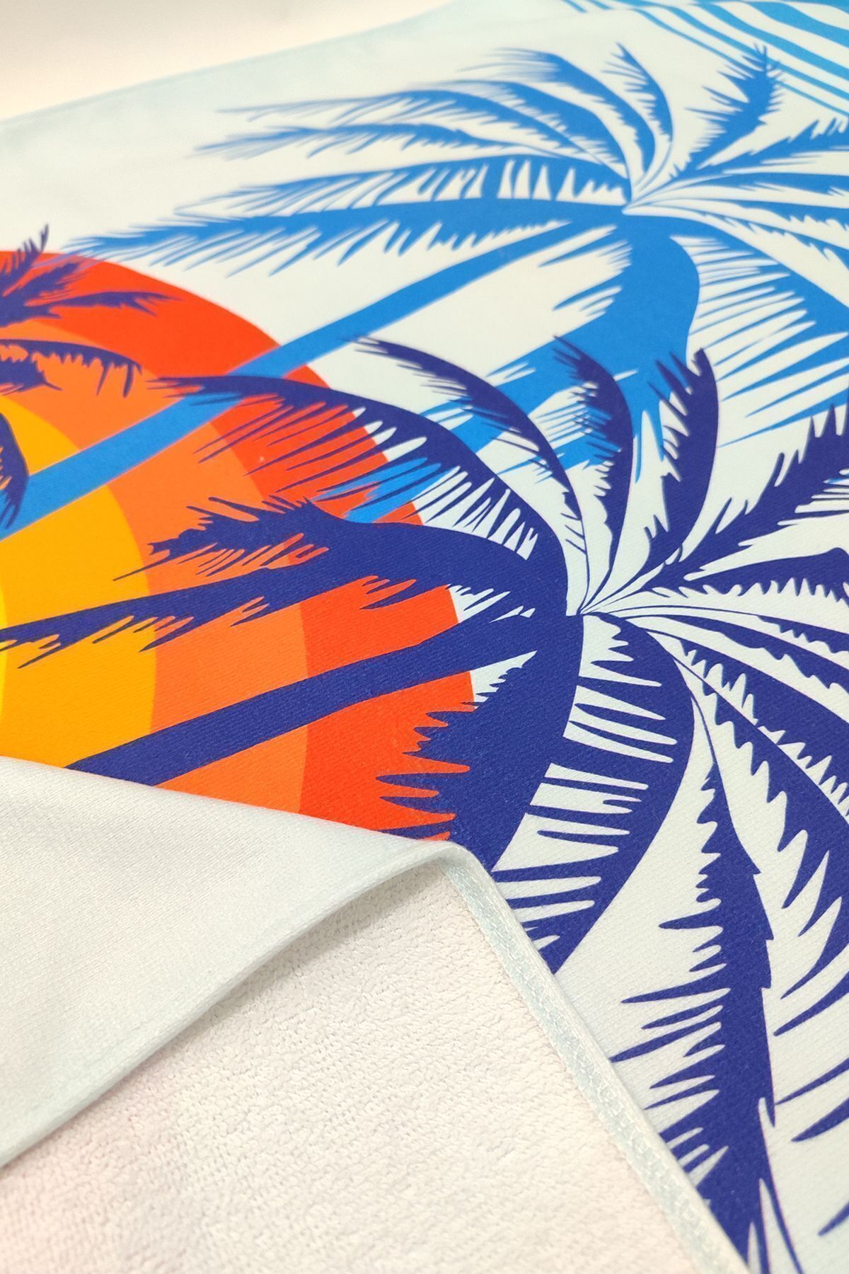 VEVİEN HOME-Πετσέτα θαλάσσης Tropical Sunrise Digital Printed 75x150 cm 3