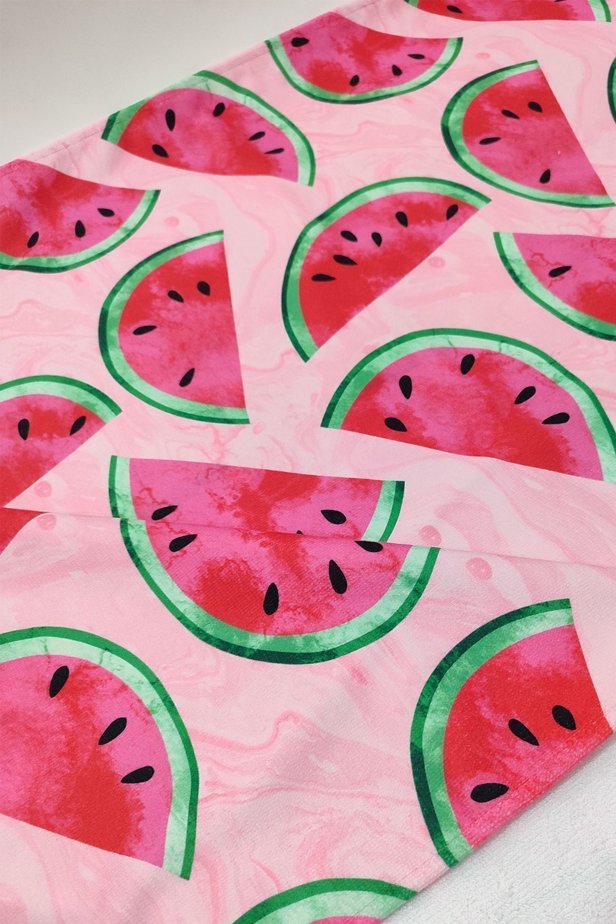 VEVİEN HOME-Watermelon Pattern Digital Printed 75x150 Cm Beach Towel 4