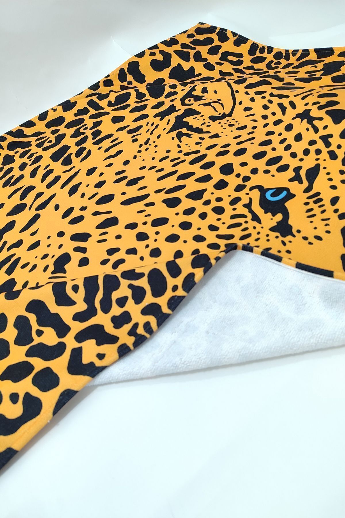 VEVİEN HOME-Leopard Patterned Digital Printed 75x150 Cm Beach Towel 4