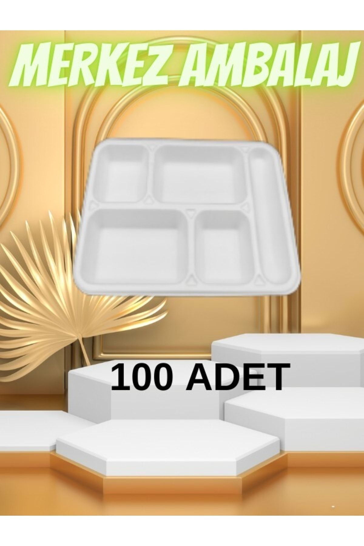 5 Gözlü Köpük Tabak 100 Adet — Koksal Pack — Tatlandırıcı