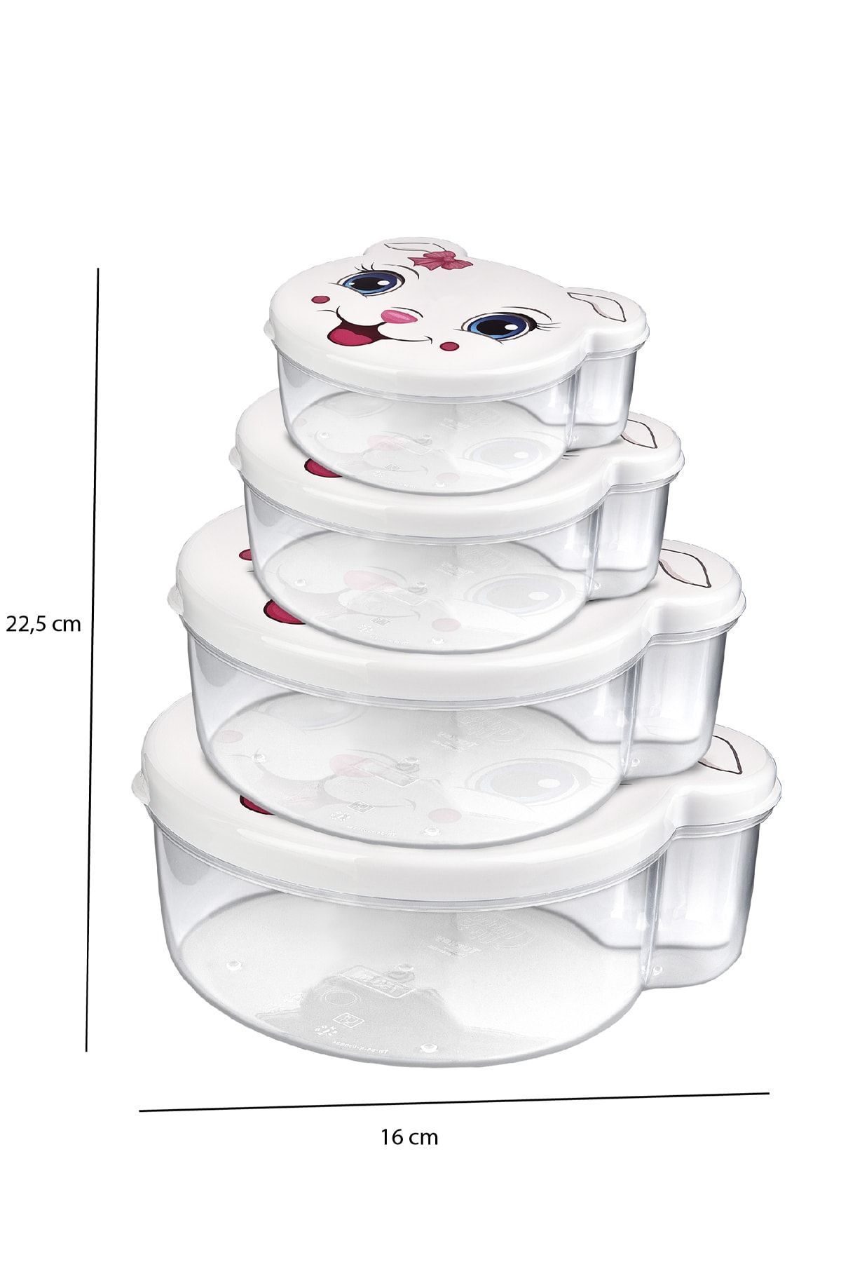 VENON-Home Storage Container Patterned Set of 4 Zoo (020980) 2