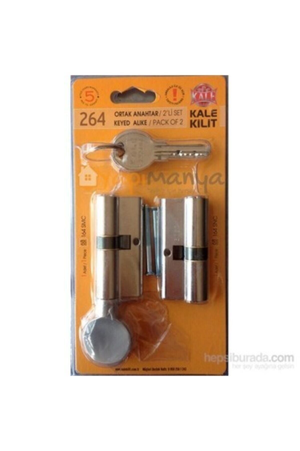 Kale Kilit 264snc+smc Ortak Anahtar 2 Li Silindir Kapı Kilit Göbeği 264smc