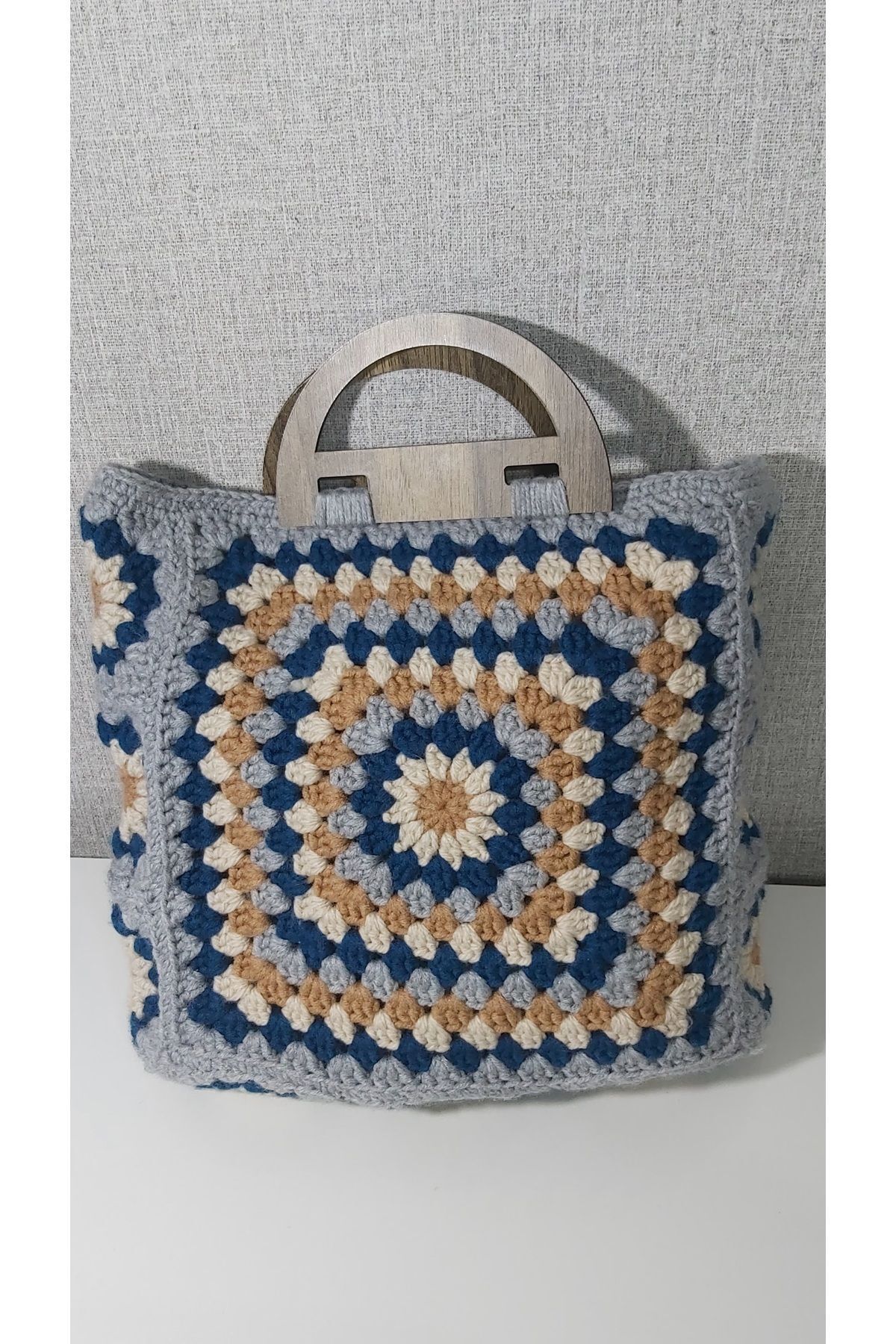 KBA TİCARET-Stylish and Soft Textured Hand Knitted - Handbag 3