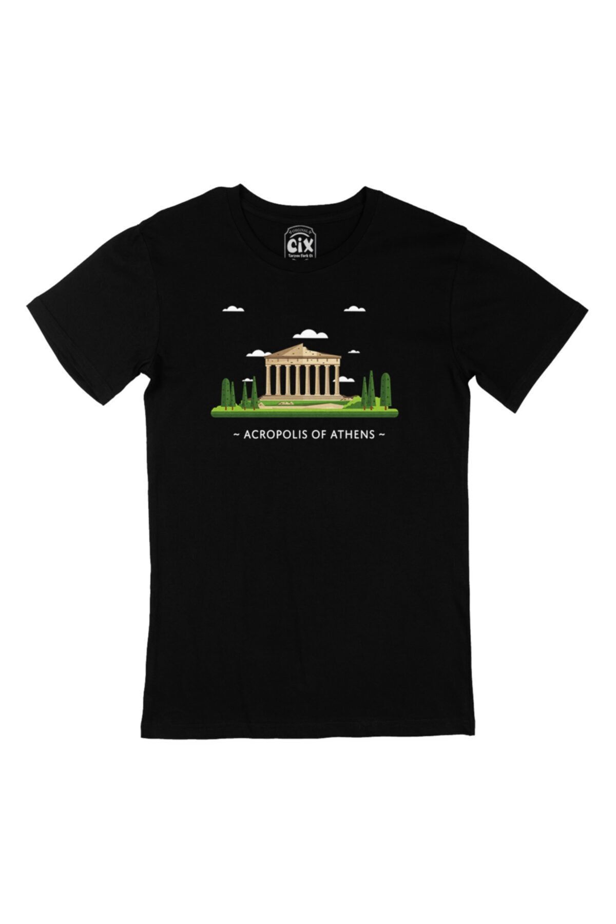 Cix-Athens Acropolis Black T-Shirt 1