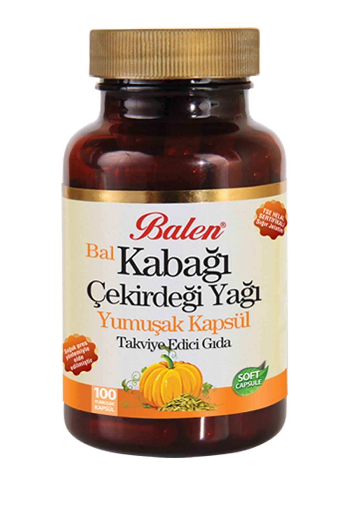 Balen-100 كبسولة زيت بذور اليقطين - × 1380 ملغ كبسولة زيت اليقطين 1
