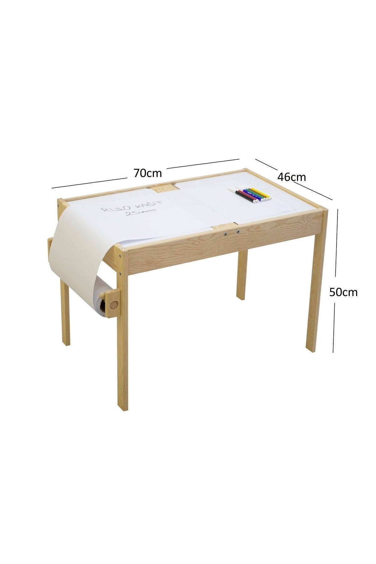 میز حسی چوبی تابستانی با سطح قابل پاک شدن و یک صندلی