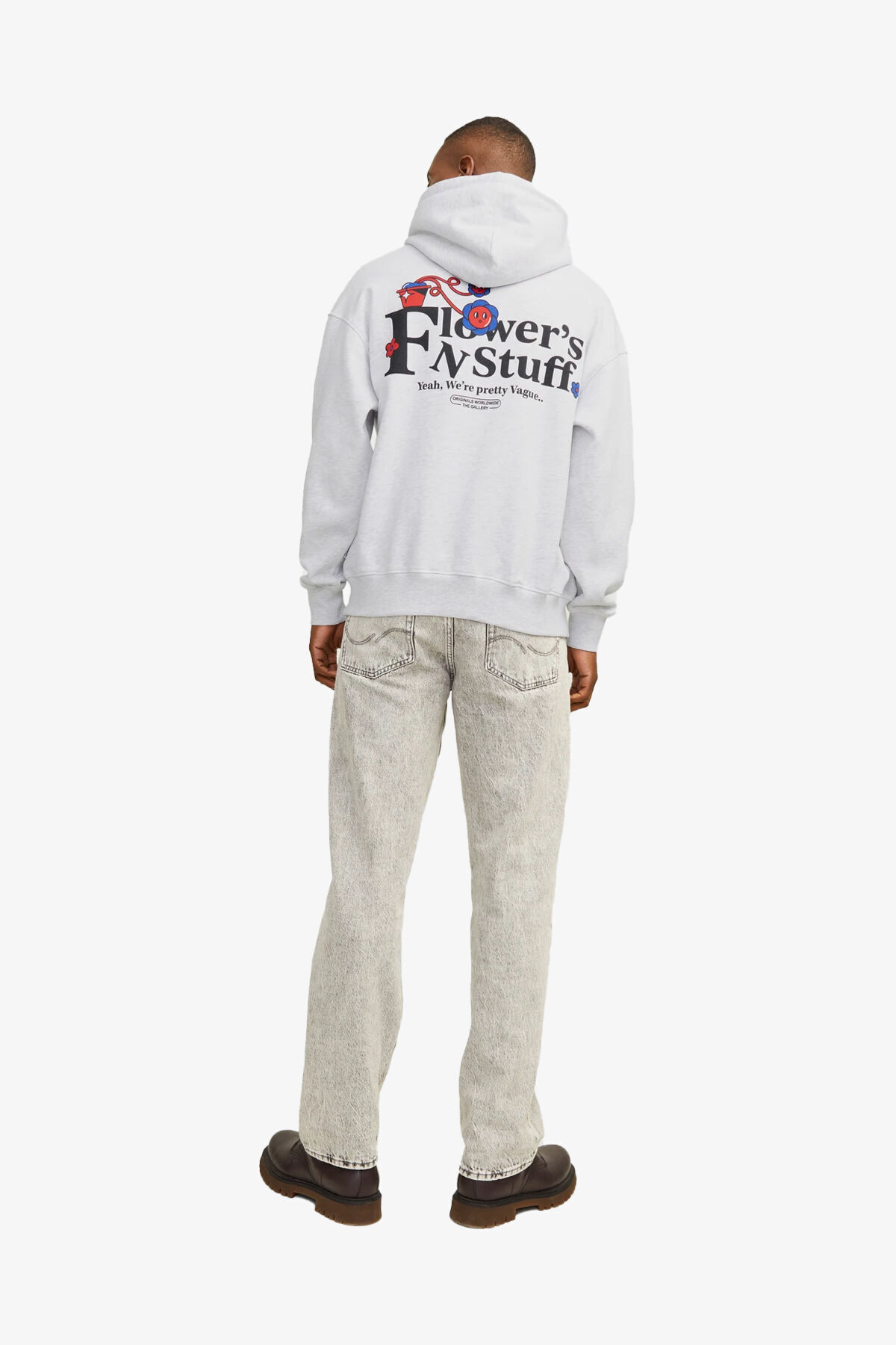 سویشرت مردانه سفید جک اند جونز | TYC305124213090510 اورجینال - تصویر 6