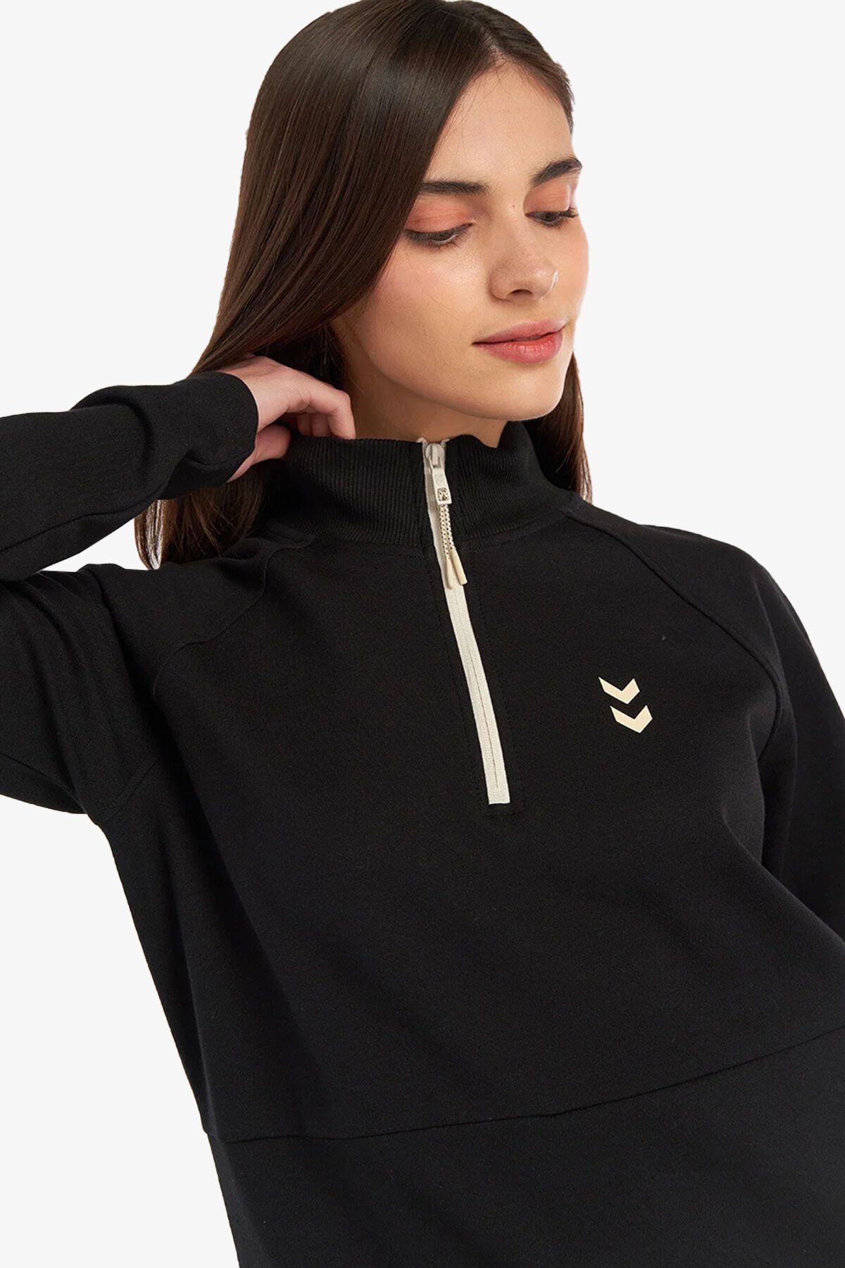 Sweatshirt zip neck discount