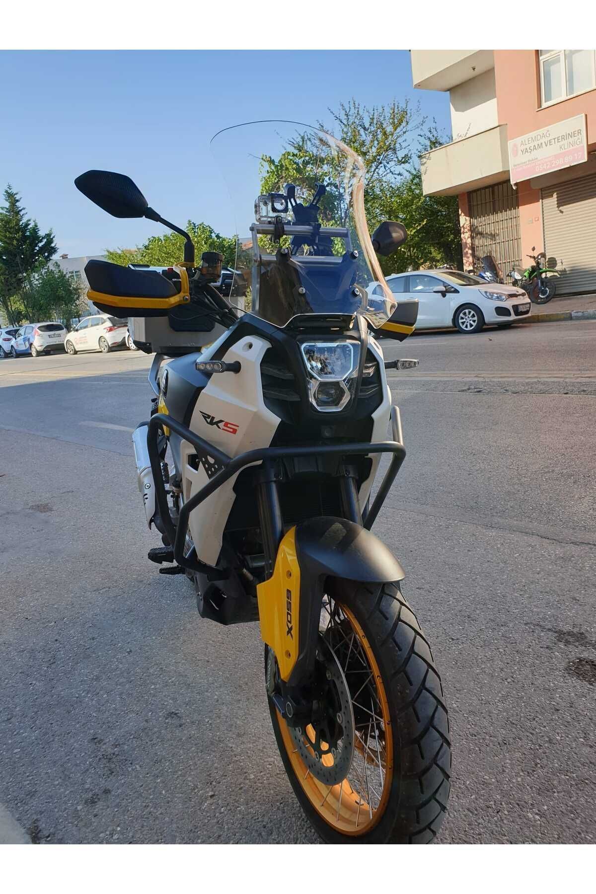 RKS SVT 650 X Siperlik Ön Cam 2023-2025 Model 50cm Şeffaf Renkli 4mm UZUN CAM