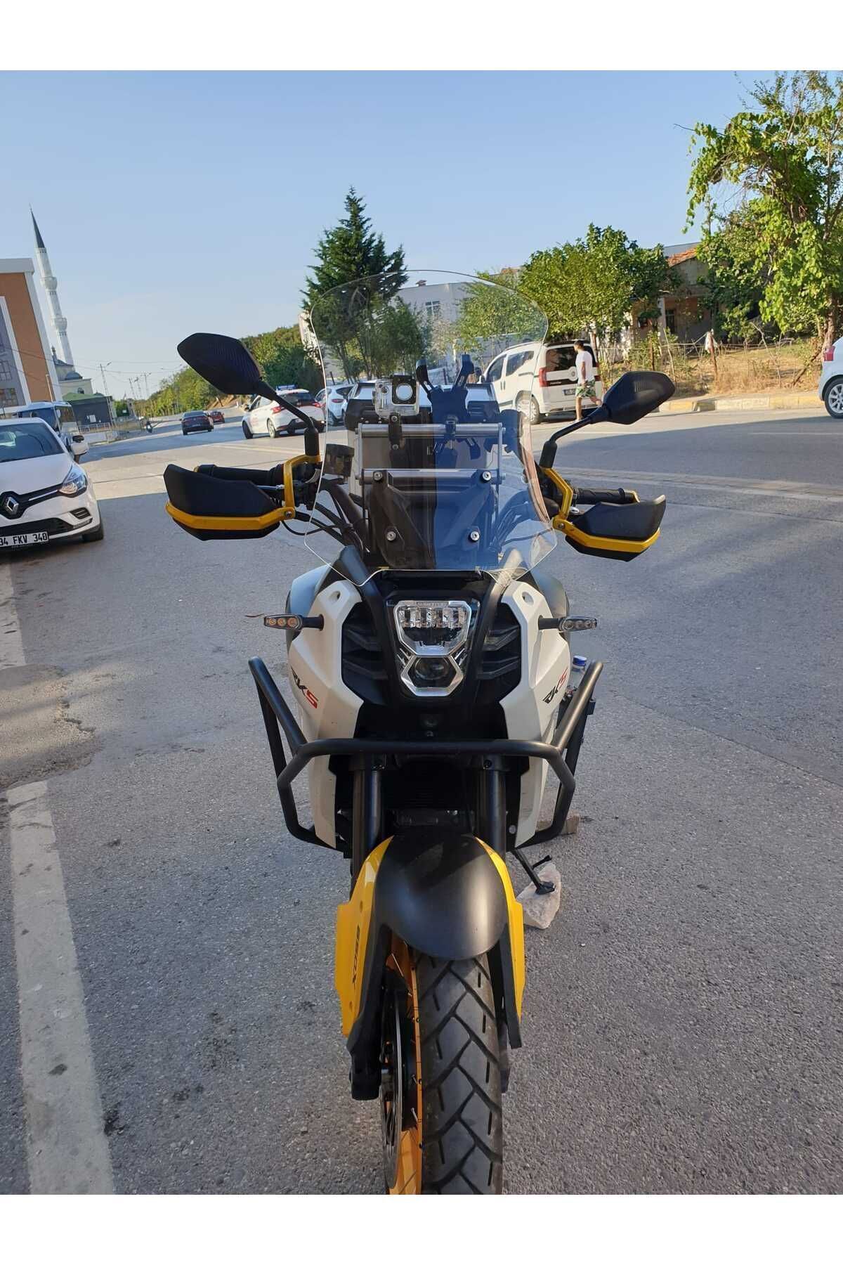 RKS SVT 650 X Siperlik Ön Cam 2023-2025 Model 50cm Şeffaf Renkli 4mm UZUN CAM