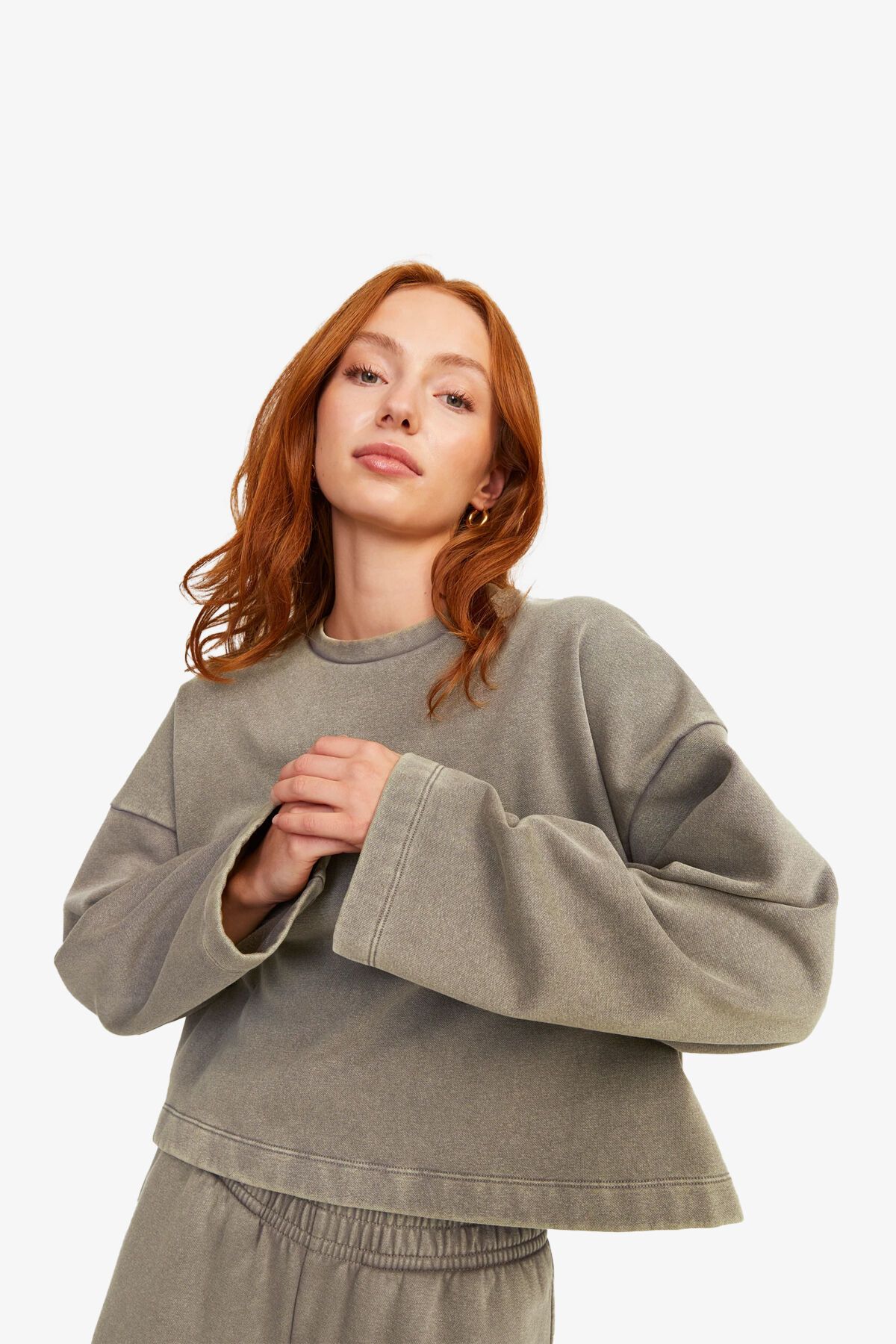 JJXX-Jxelizabeth Loose Women's Brown Sweatshirt 12263614 -Morel 3