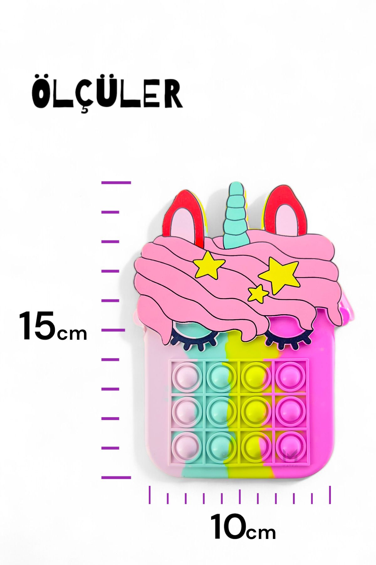 MATEO-Unicorn Pop It - Soft Silicone, Mixed Color School 2