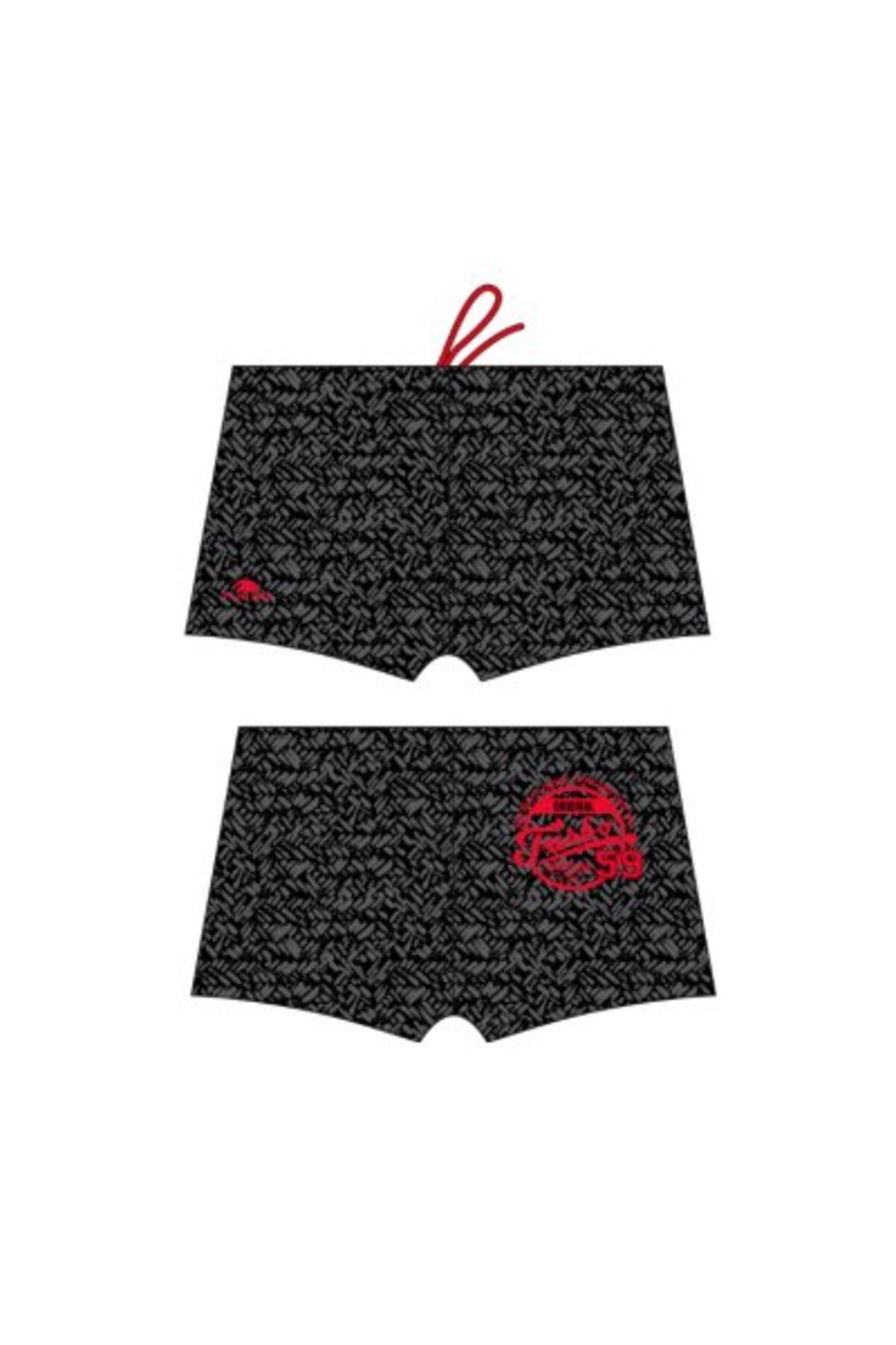 توربو مایو مردانه طرح باکسر، تمام چاپ، ساده، رنگ مشکی