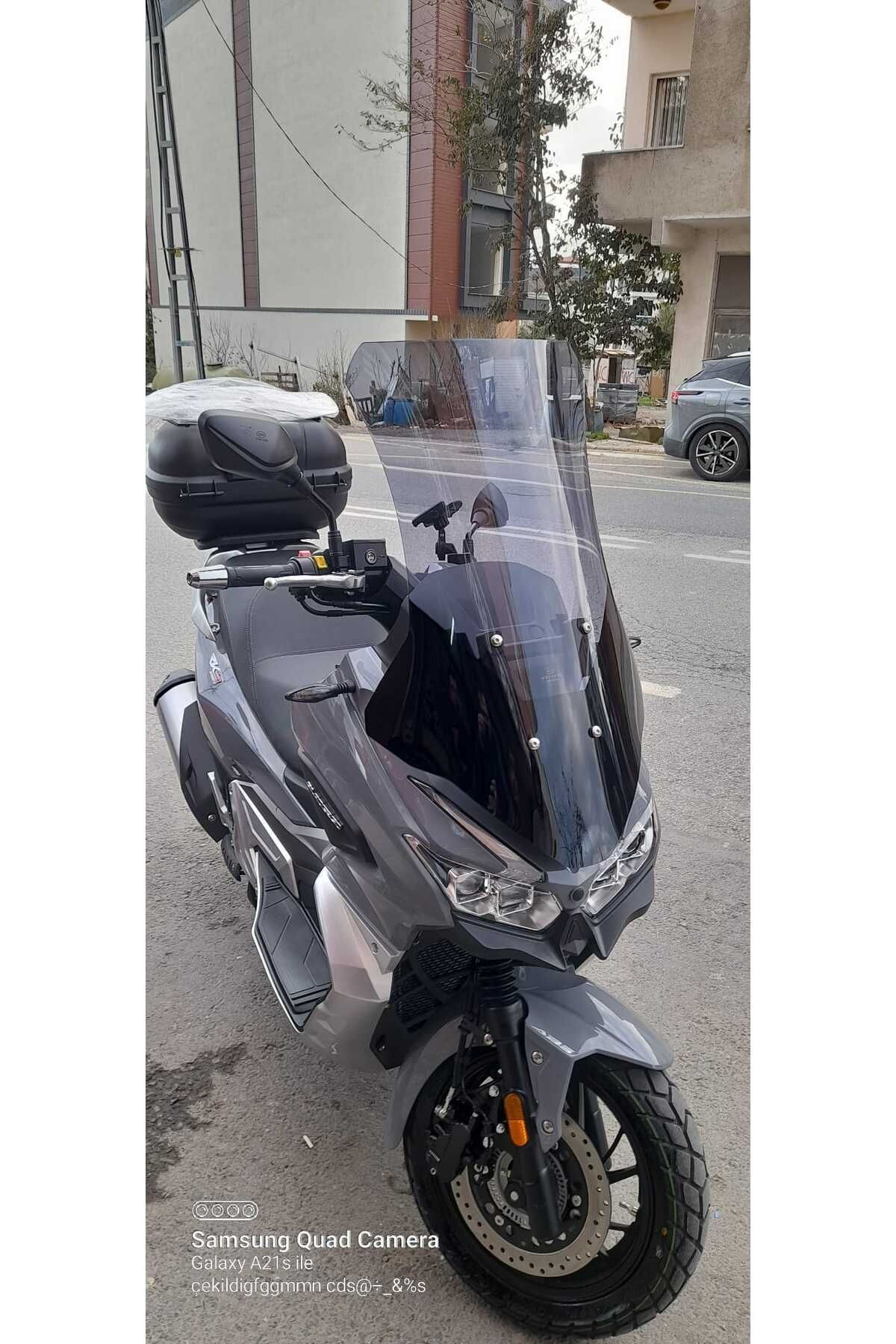 RKS Blade 250 -350 Siperlik Ön Cam 2023-2025 Model 65cm Füme Renkli 4mm ORTA BOYLU CAM