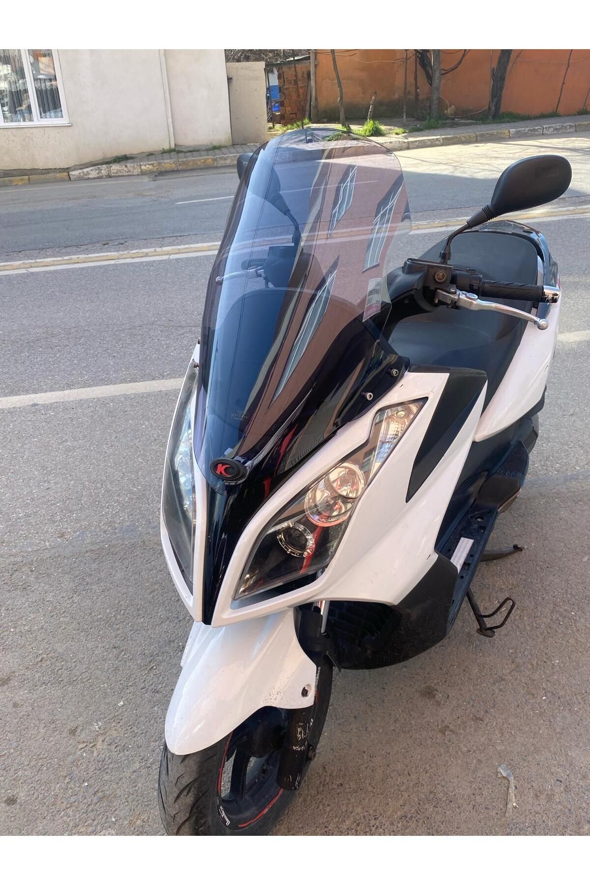 Kymco Downtown  200 300 Siperlik Ön Cam 2011 2015 Model 78cm Füme Renkli 4mm UZUN CAM