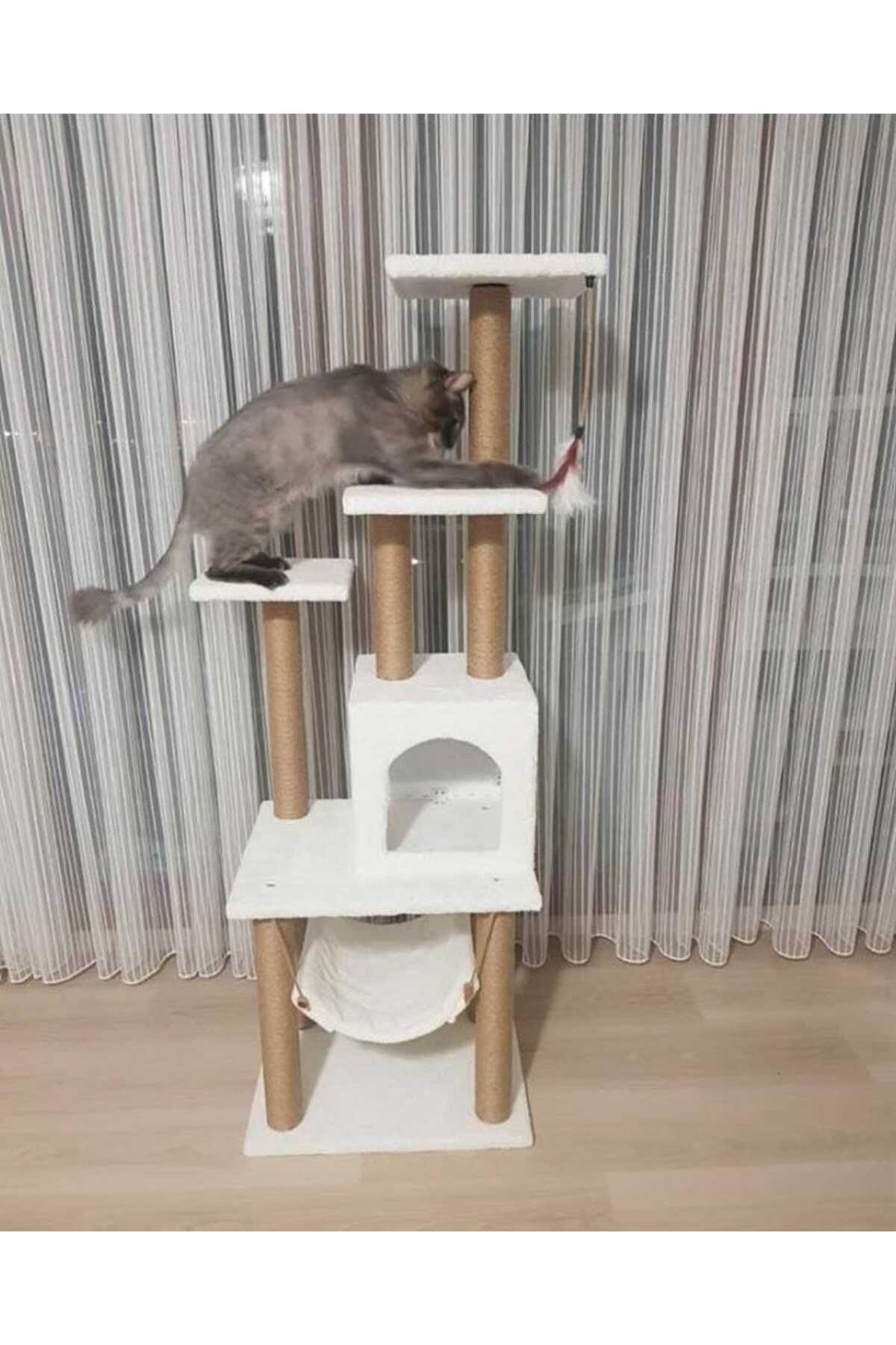pethomealpi-Luxury Cat Scratching and Play Platform - with Hammock and Nest 1