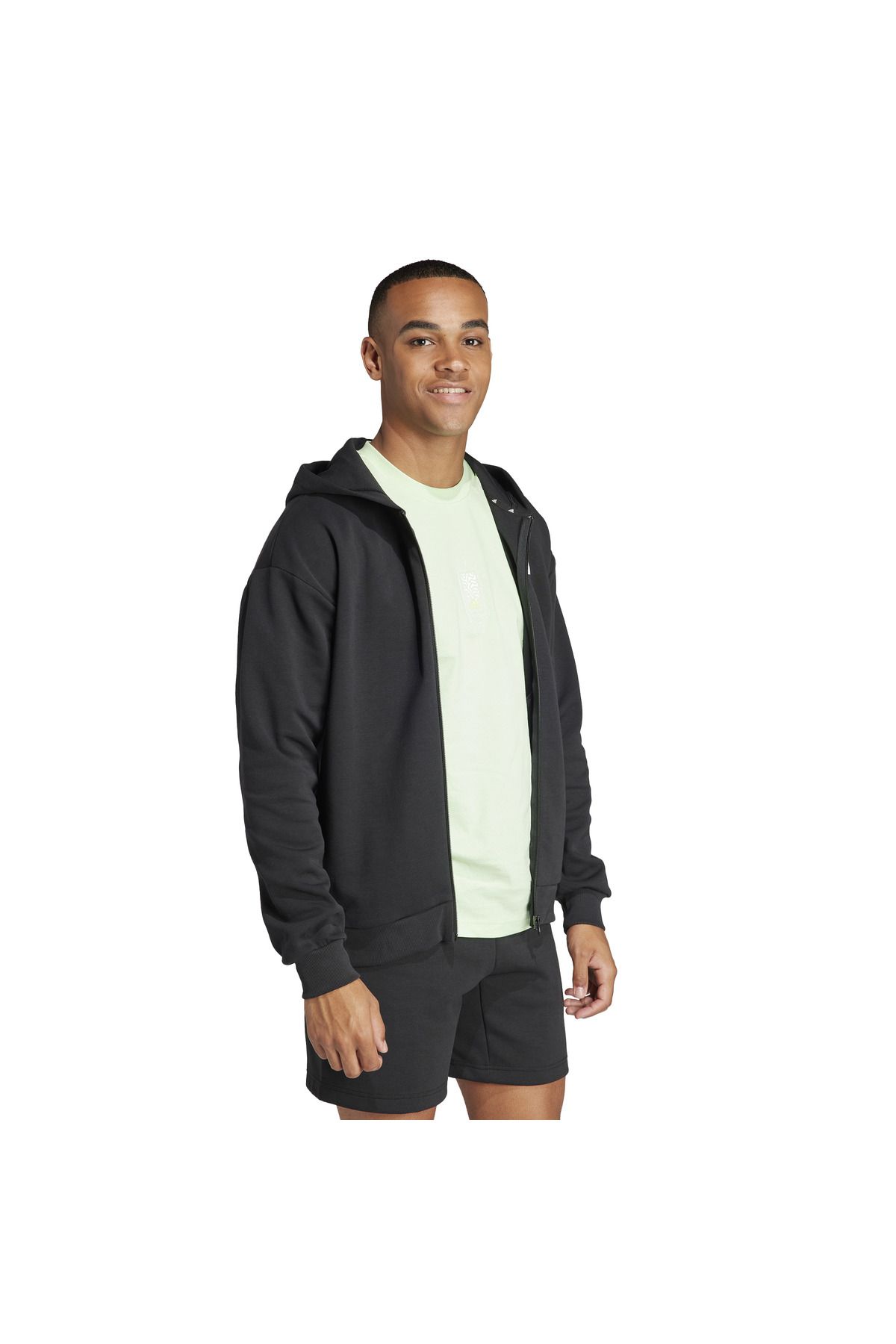 adidas Erkek Future Icons Badge Of Sport Full Zip Siyah Ceket In3305 Erkek Giyim