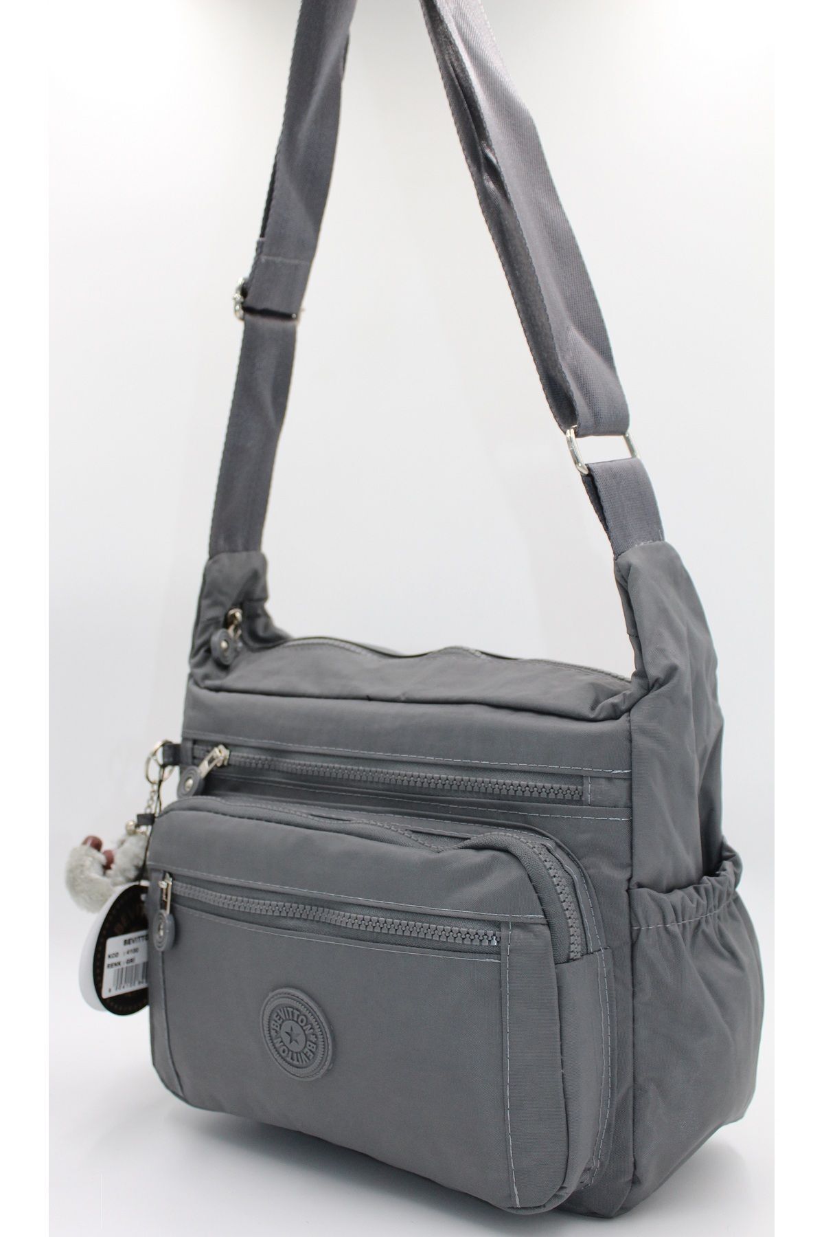 Bevitton-Women's Gray Postal Shoulder Bag 4100 3