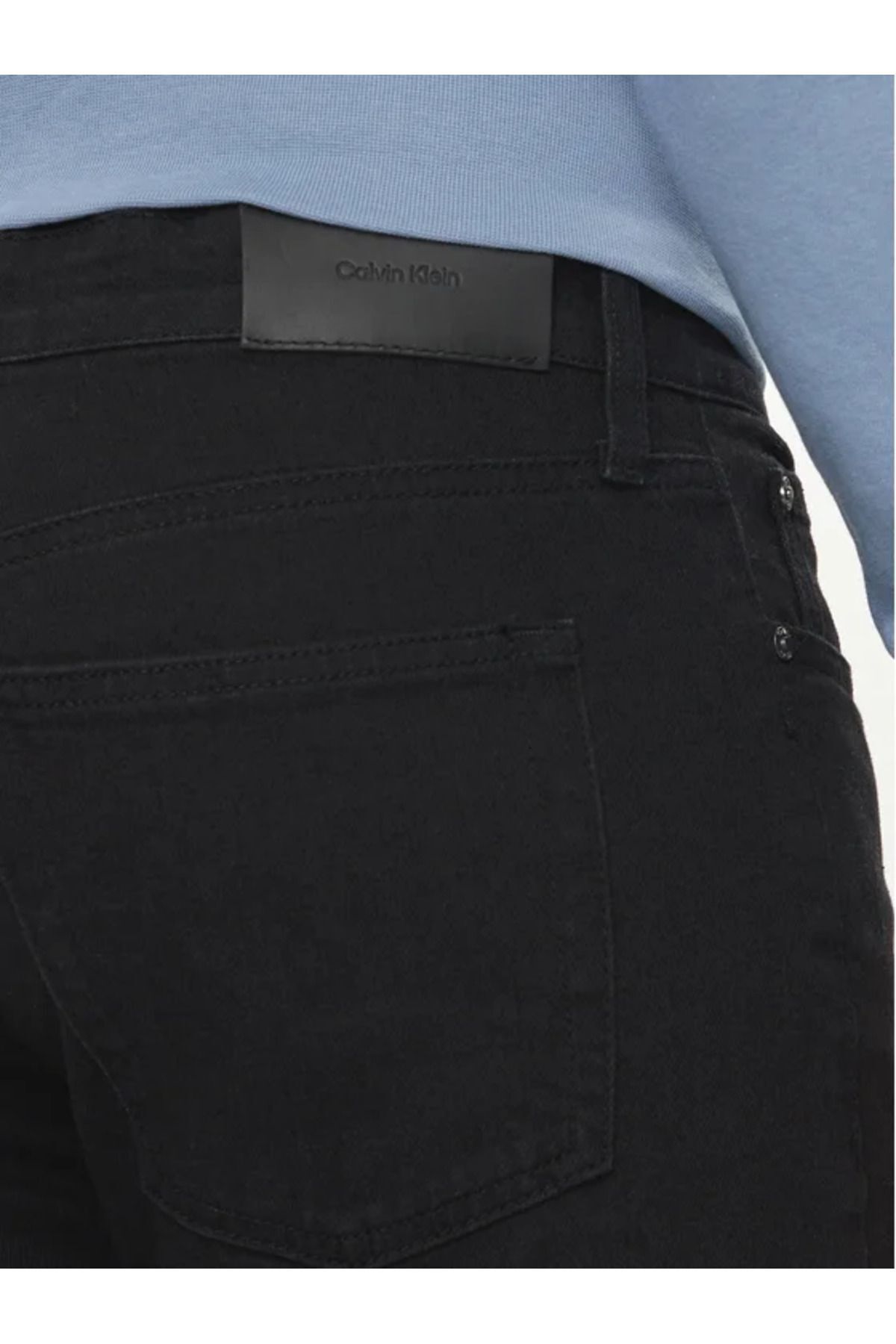 شلوار جین مردانه عادی خاص برش باریک و مشکی 2 K10K11239 1AP Calvin Klein
