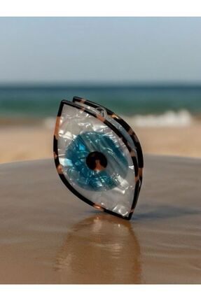 Huit GÖZ SEDEFLİ NAZAR BONCUĞU KEMİK MODEL MANDAL 1. KALİTE  KAHVERENGİ ÇERÇE...