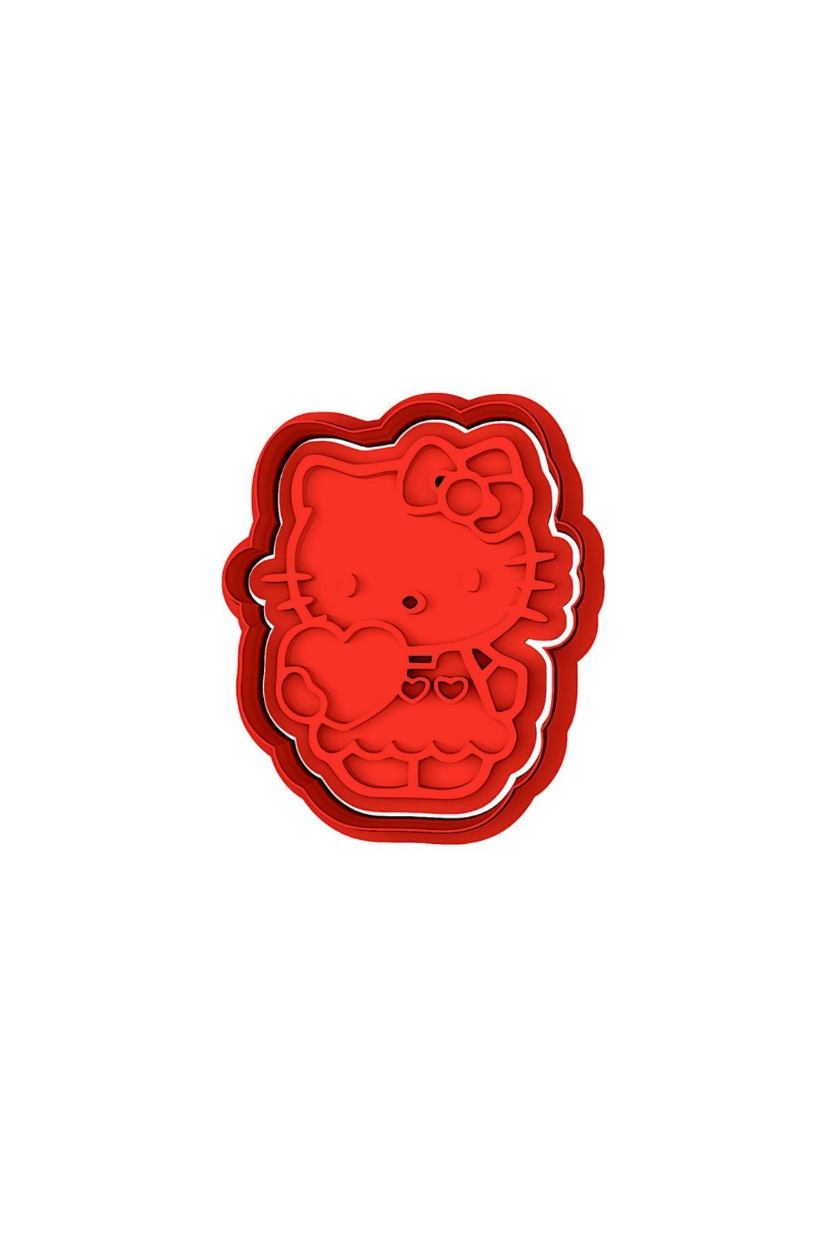 CookieBeastCut-Hello Kitty # Set of 4 Cookie Stamps and Cutters - 8 cm 1